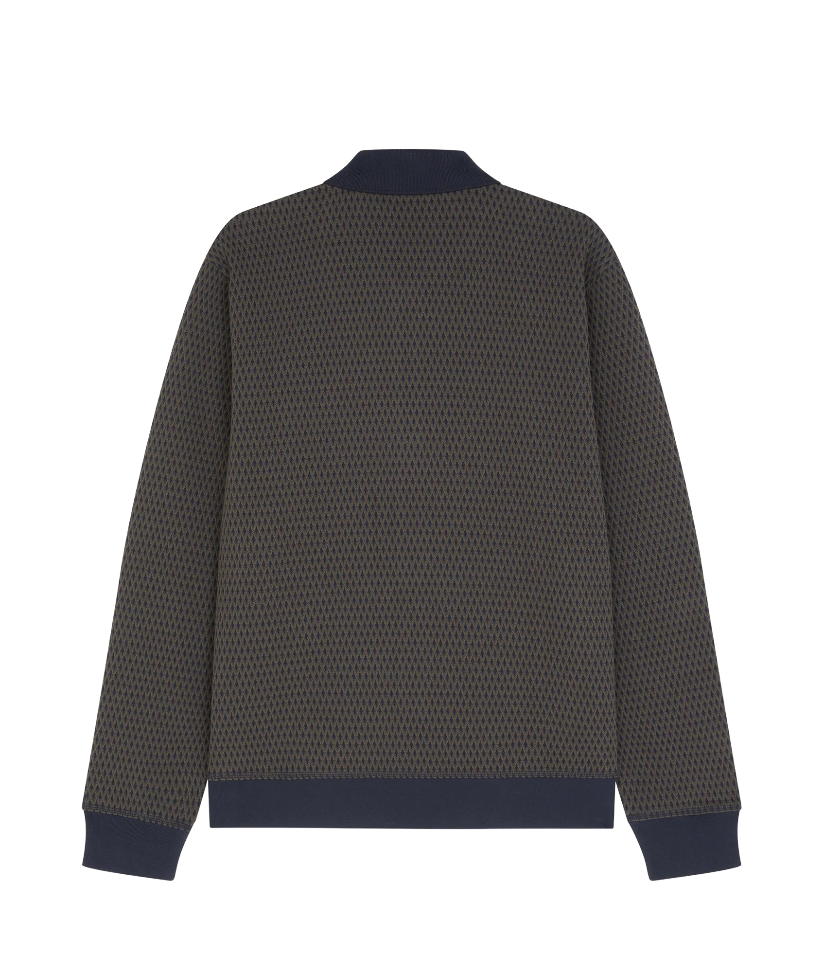 Mens Reg Fit Cardigan Sweat - Image 2