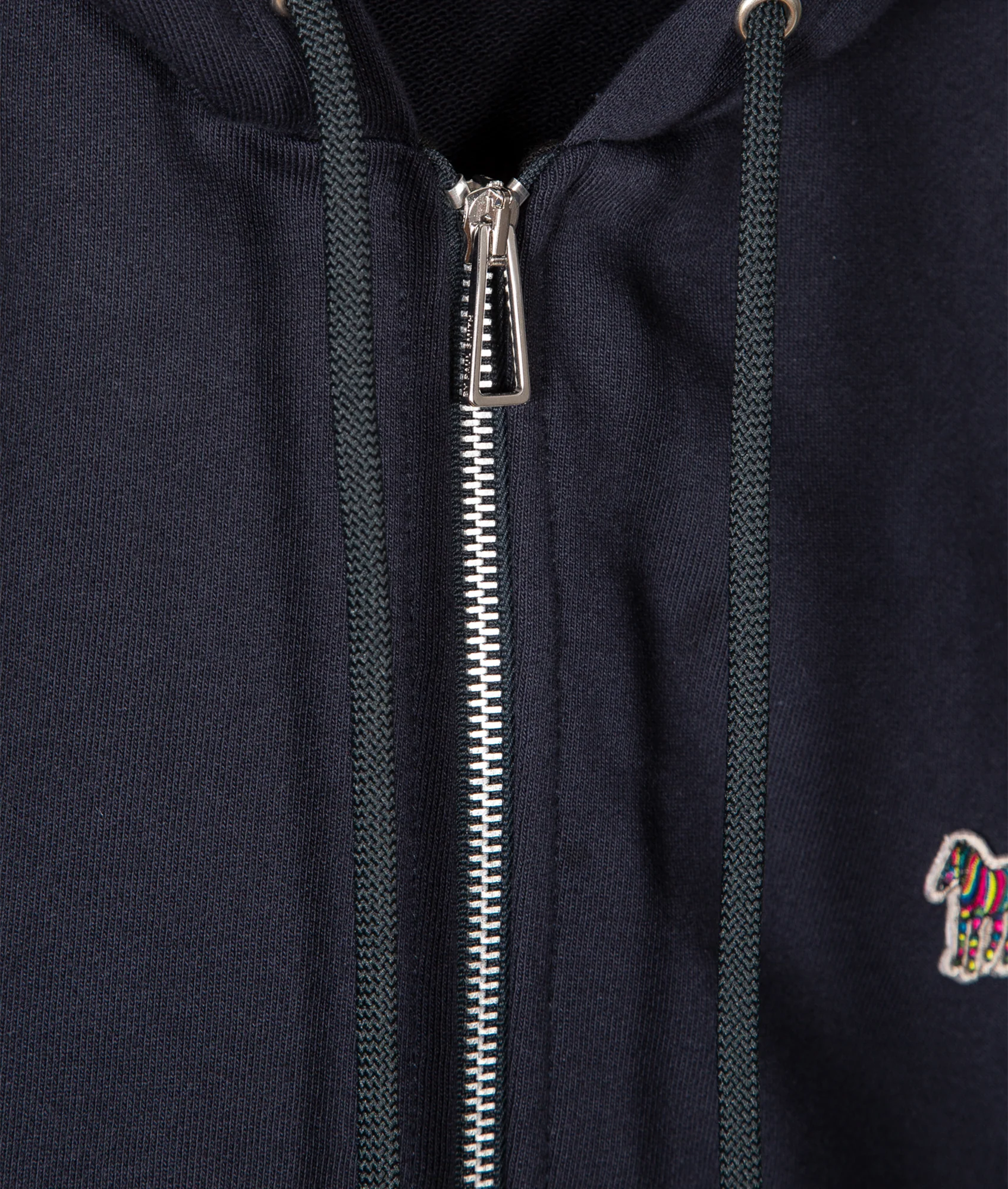 Mens Reg Fit Zip Hoody Zebra - Image 2