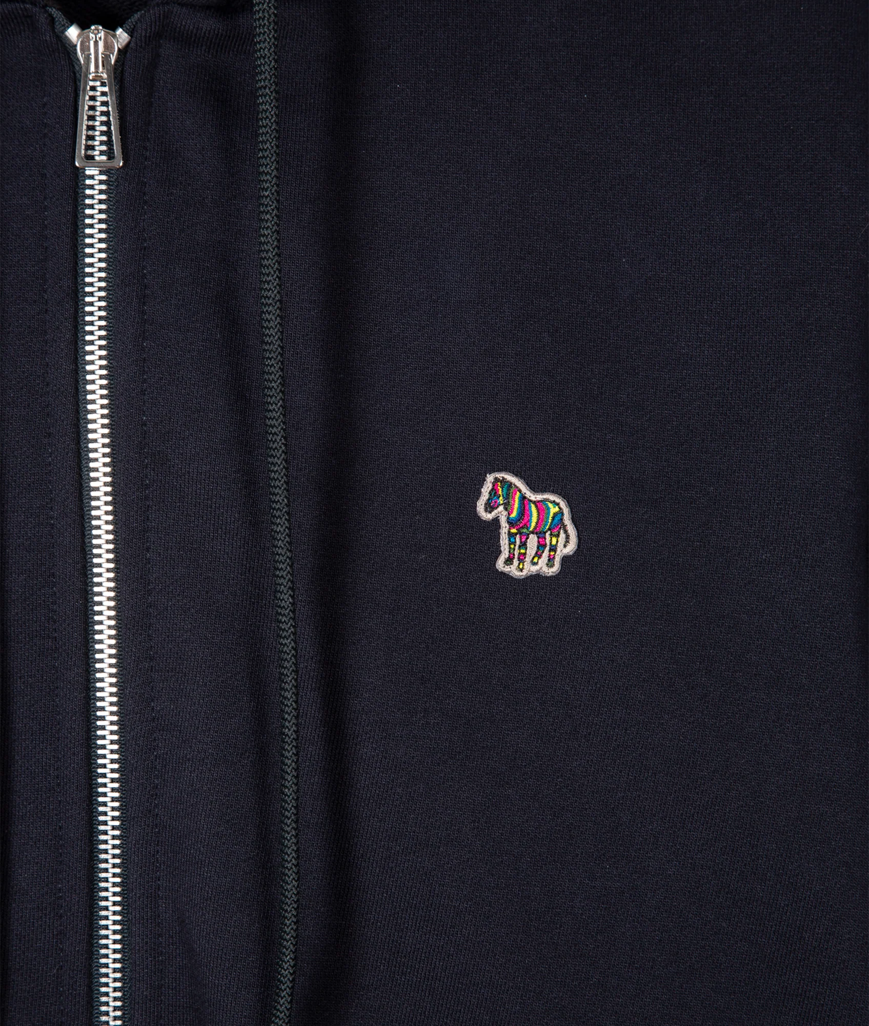 Mens Reg Fit Zip Hoody Zebra - Image 4
