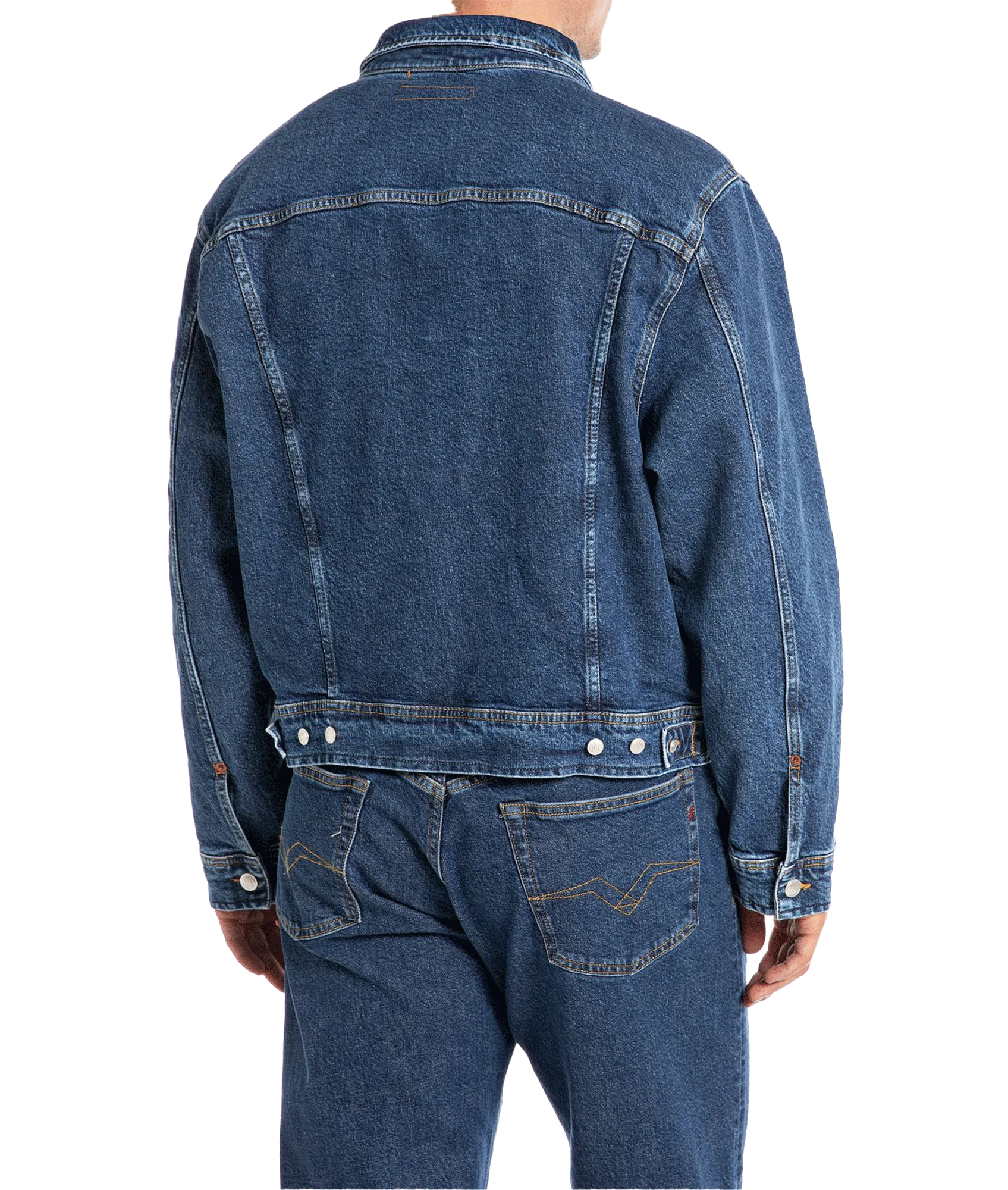 Oversized Denim Jacket - Blue - Image 2