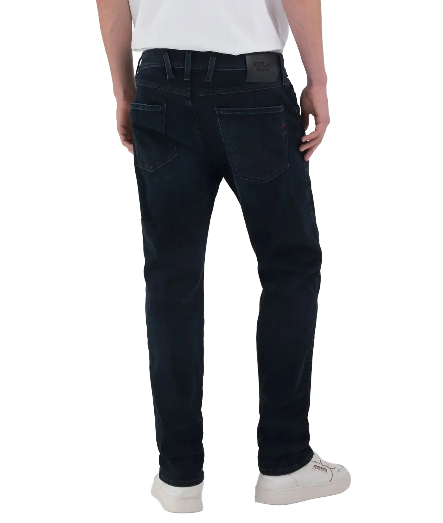 Anbass Slim-Fit Hyperflex Eco Plus Jeans - Dark Blue - Image 3