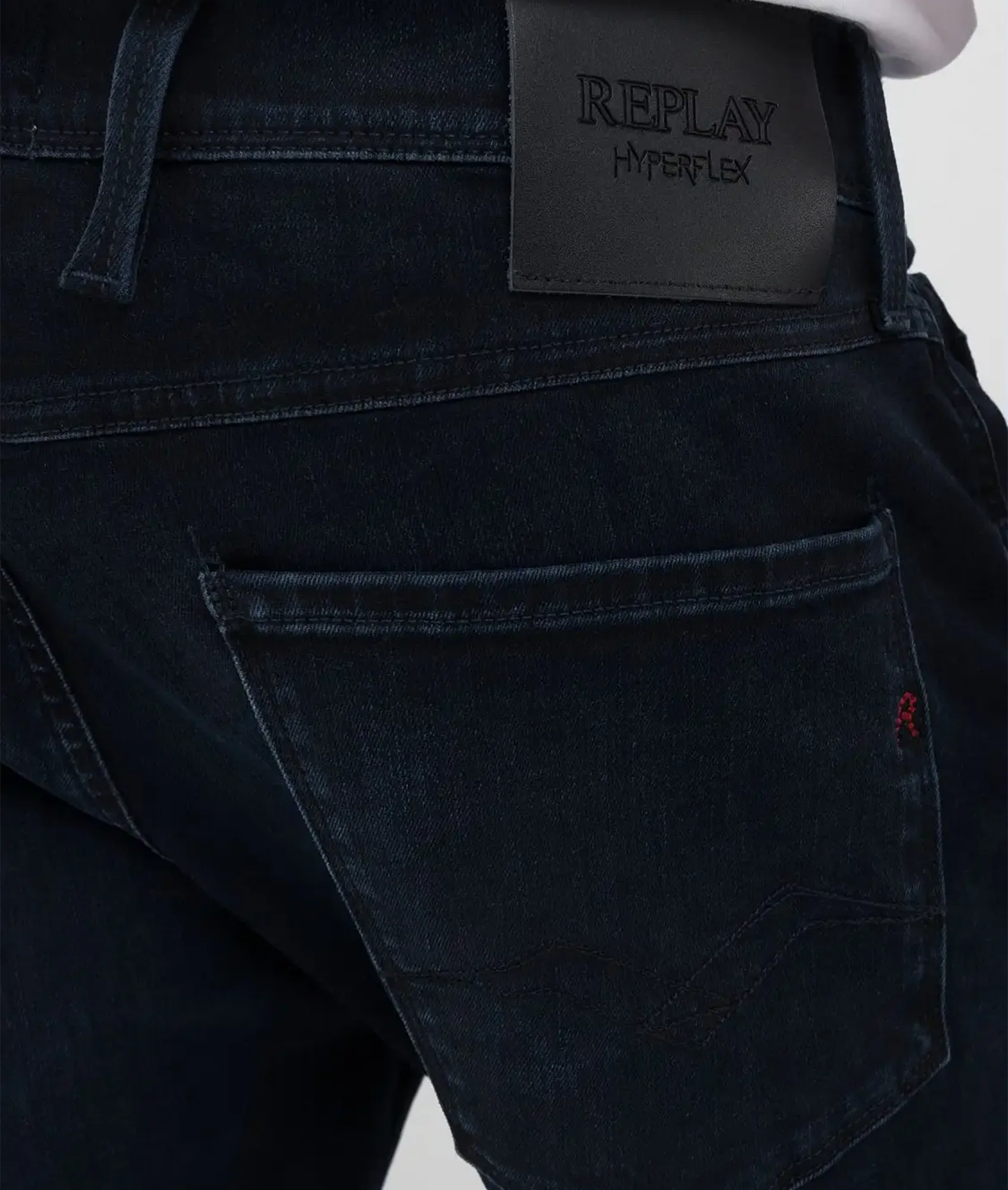 Anbass Slim-Fit Hyperflex Eco Plus Jeans - Dark Blue - Image 5