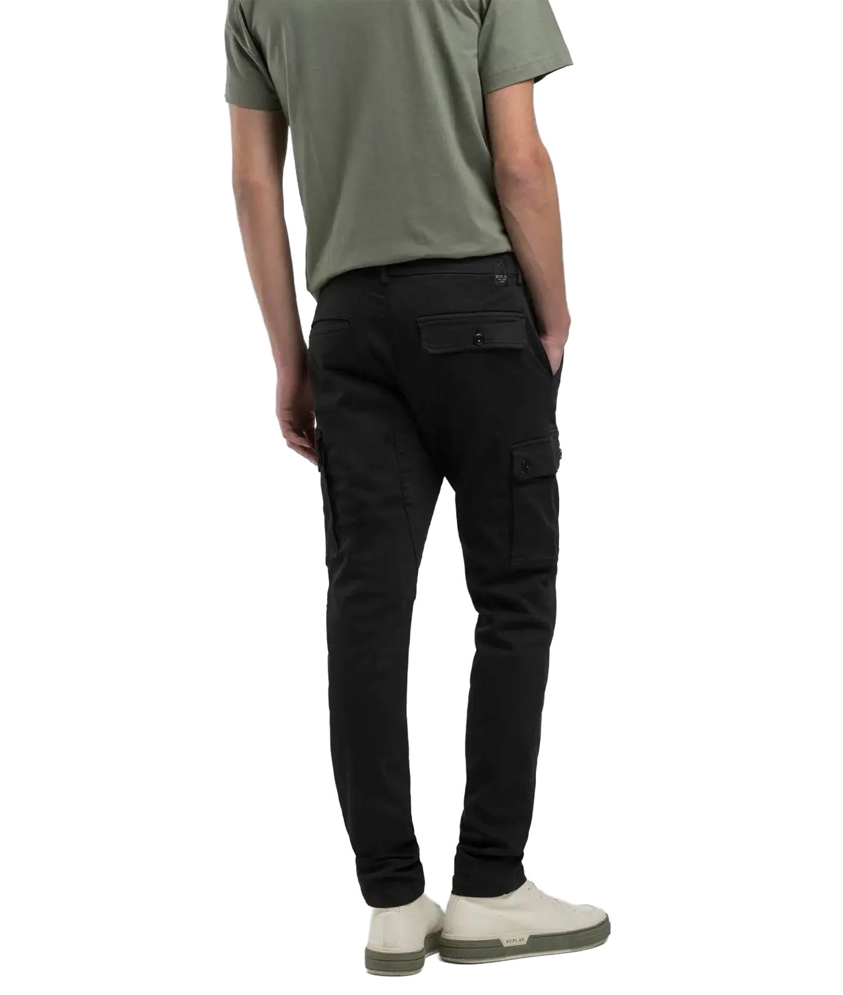 Jaan Slim-Fit Cargo Jeans - Black - Image 4
