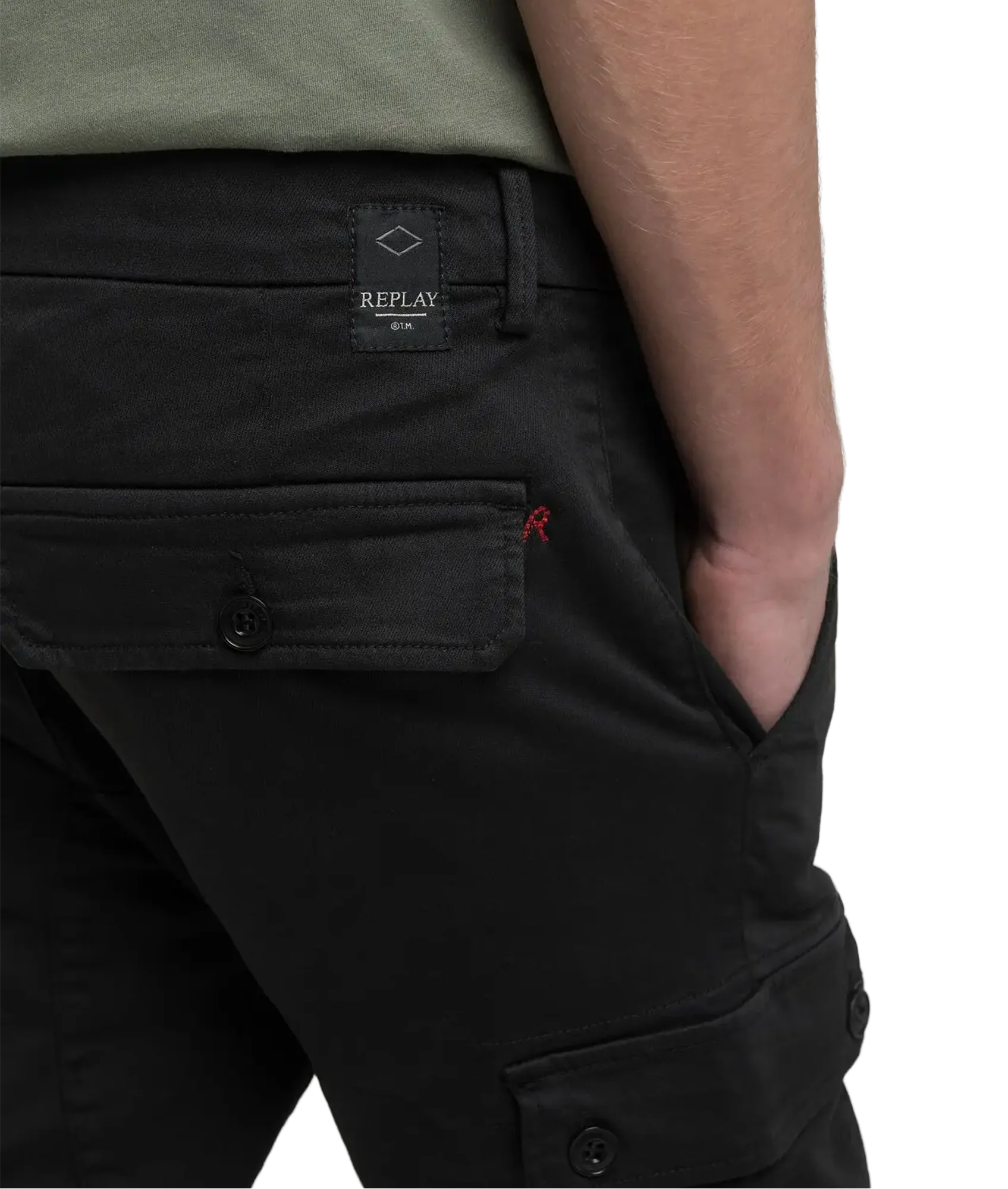 Jaan Slim-Fit Cargo Jeans - Black - Image 6