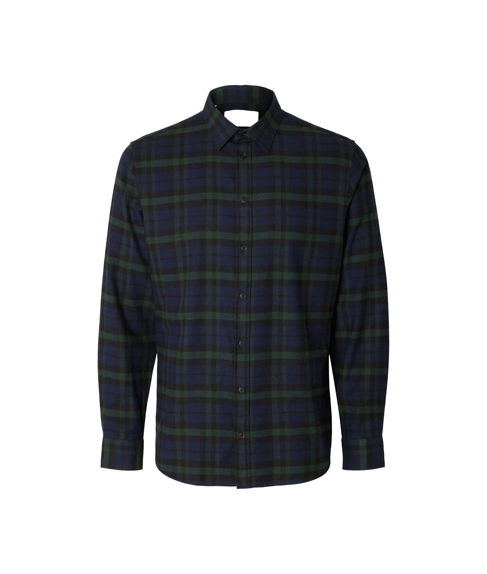 Flannel Overshirt - Navy
