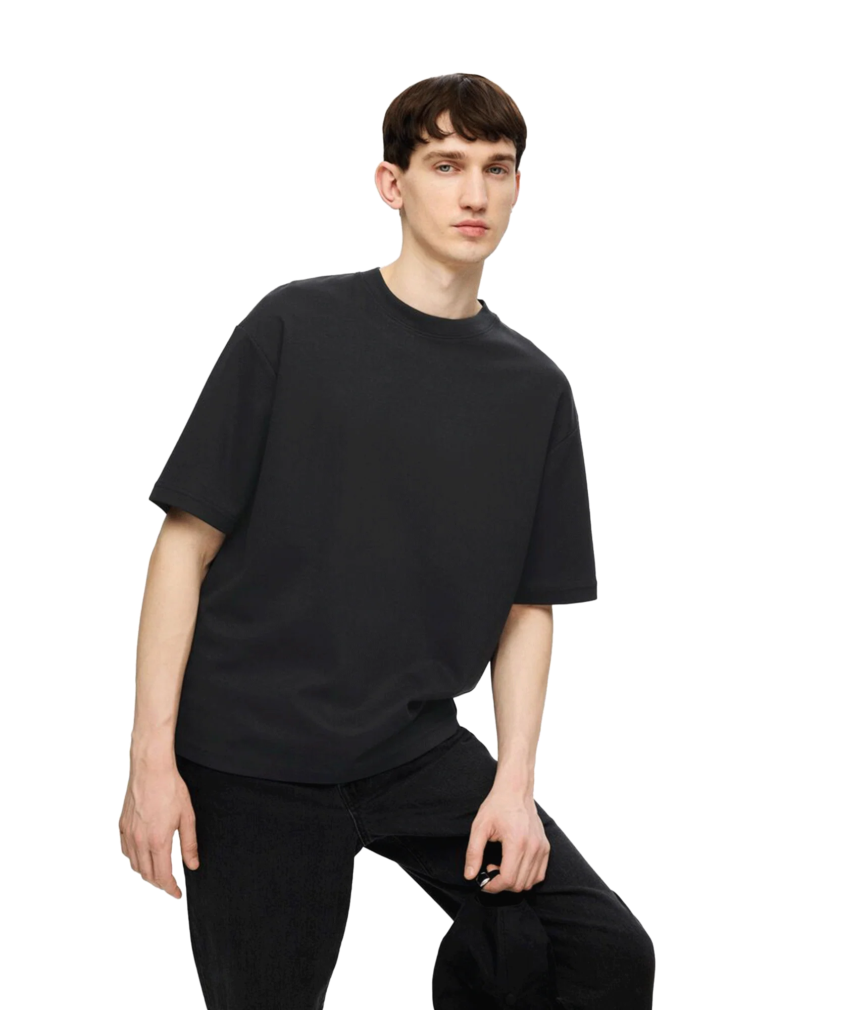 Looseoscar Ss O-Neck Tee - Black - Image 3