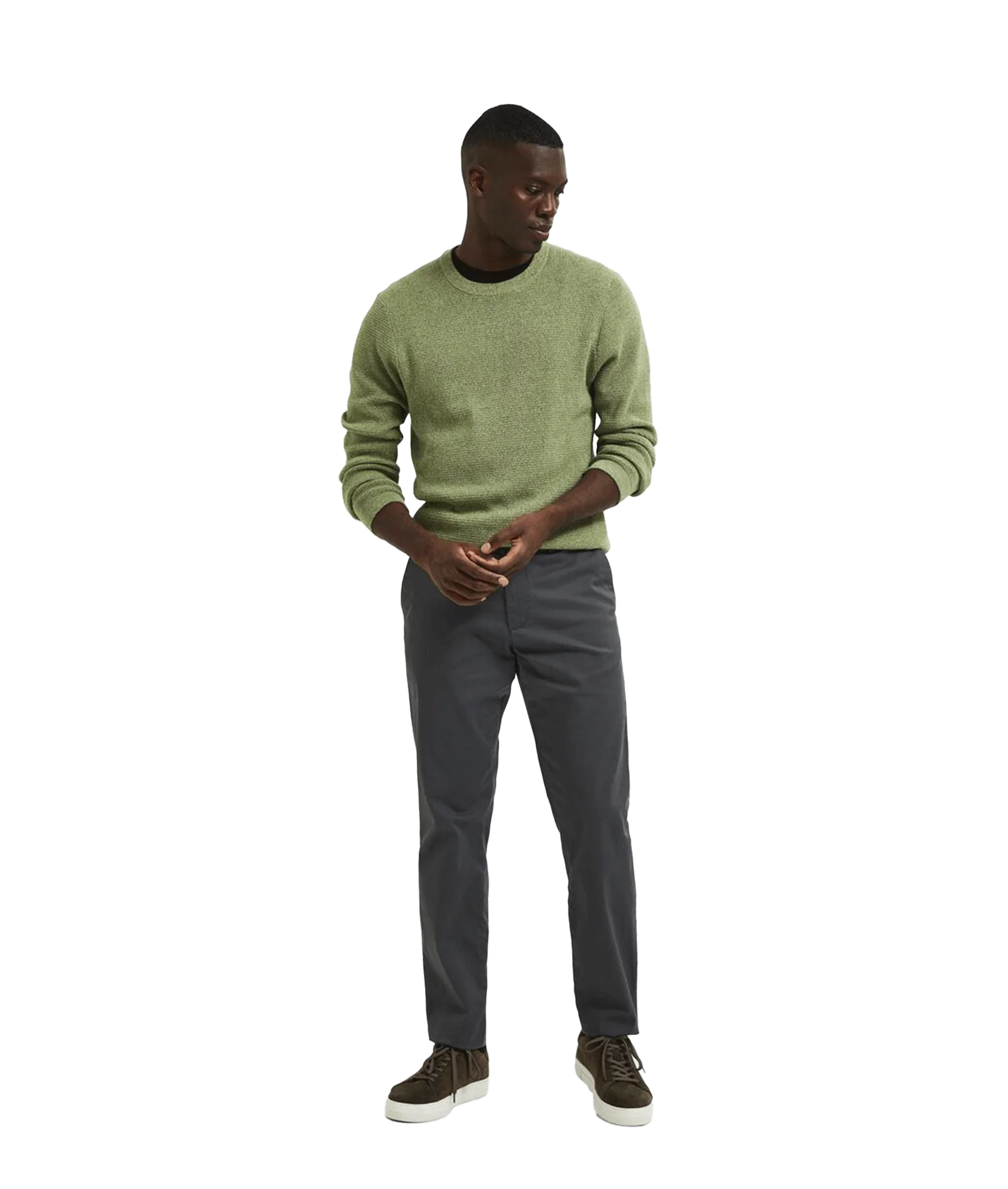Mens Selected Homme Trousers - Grey - Image 3