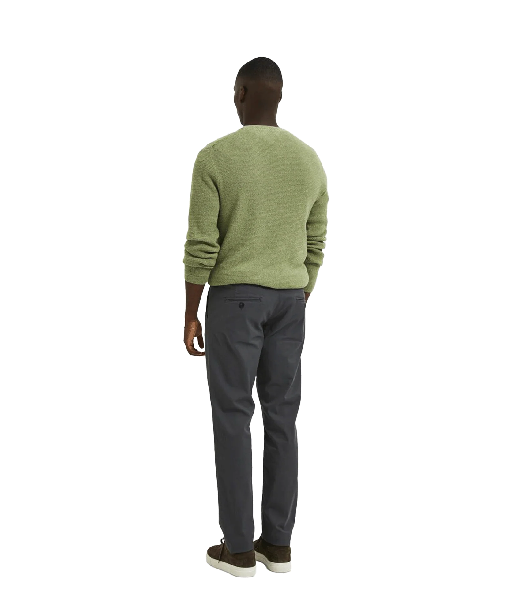 Mens Selected Homme Trousers - Grey - Image 4