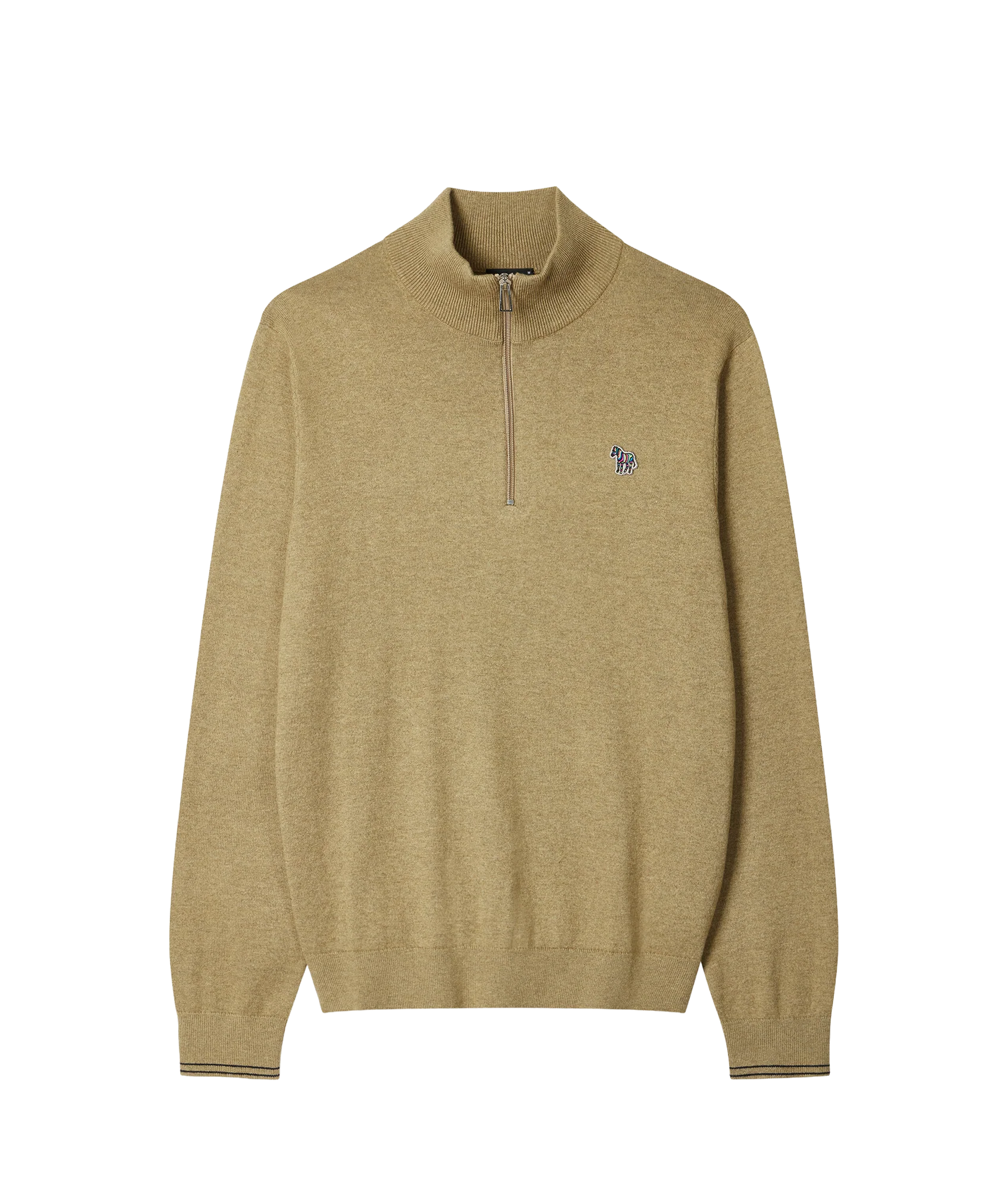 Mens Sweater Zip Neck Zeb Bad