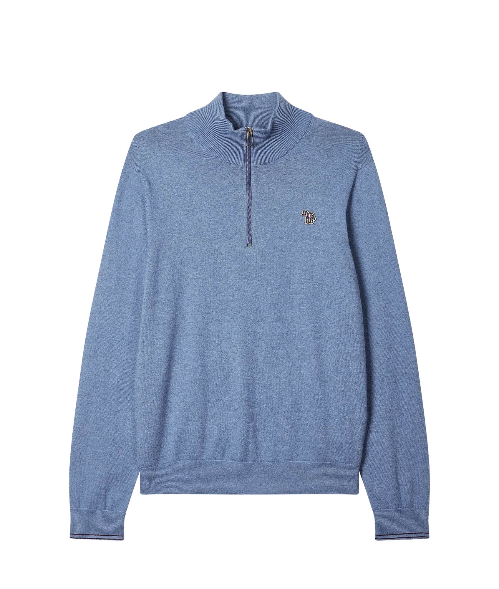 Mens Sweater Zip Neck Zeb Bad