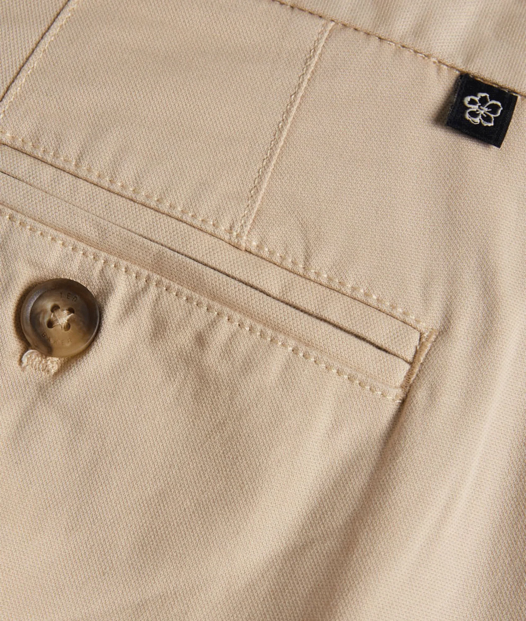 Haydae Slim Fit Chinos - Cream - Image 4