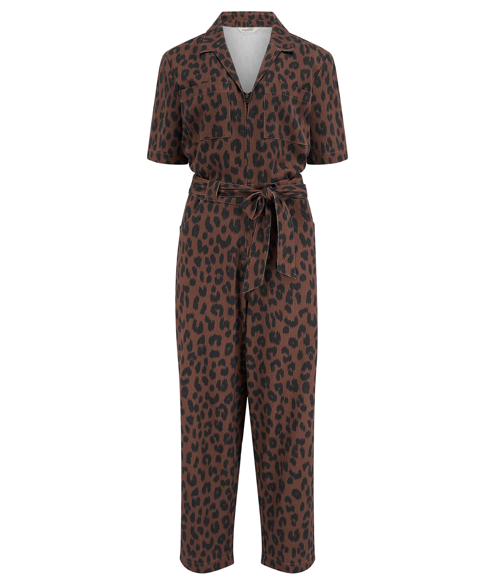 Meredith Jumpsuit - Rust/Navy/Leopard