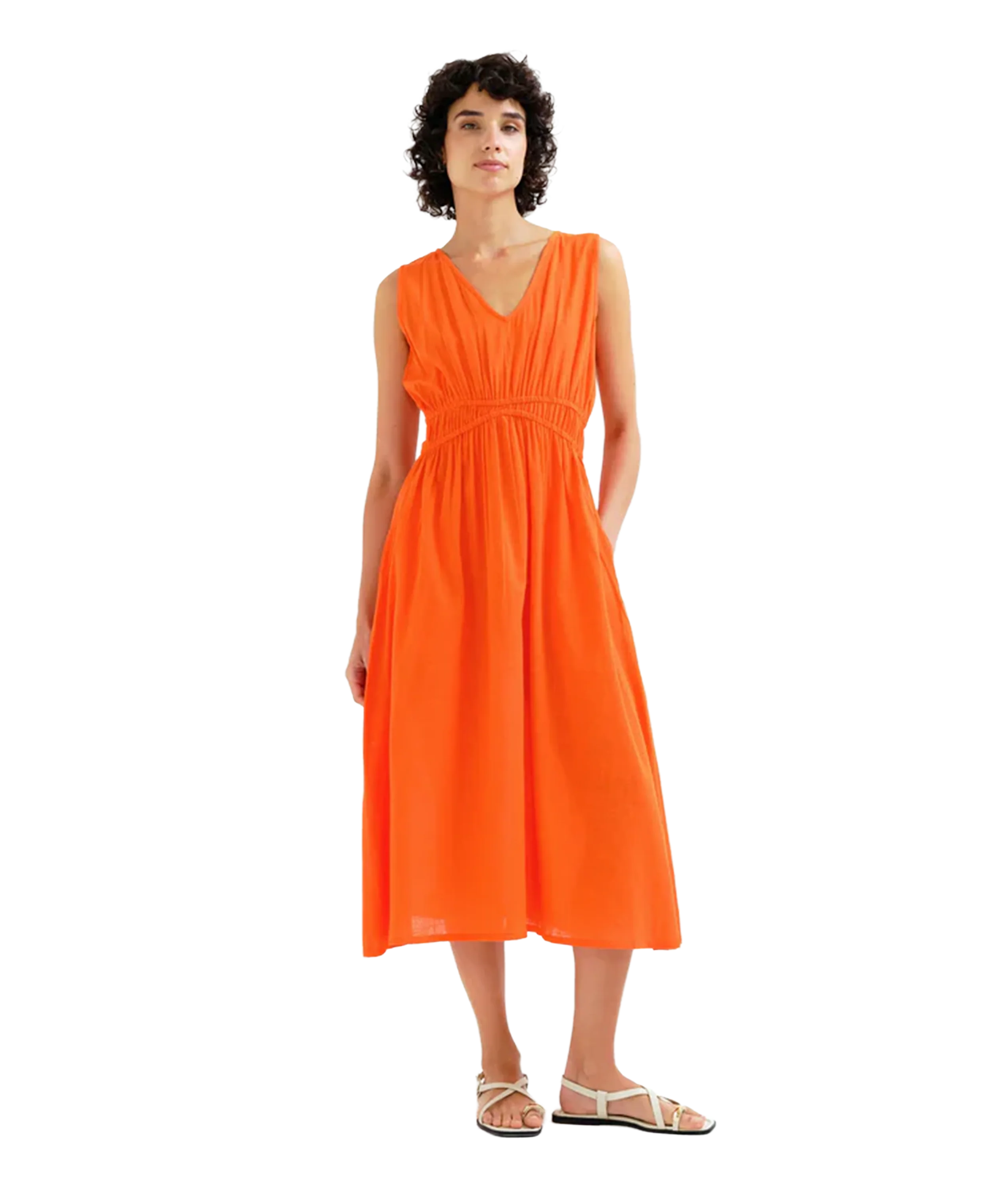 Midi Dress - Orange - Image 2