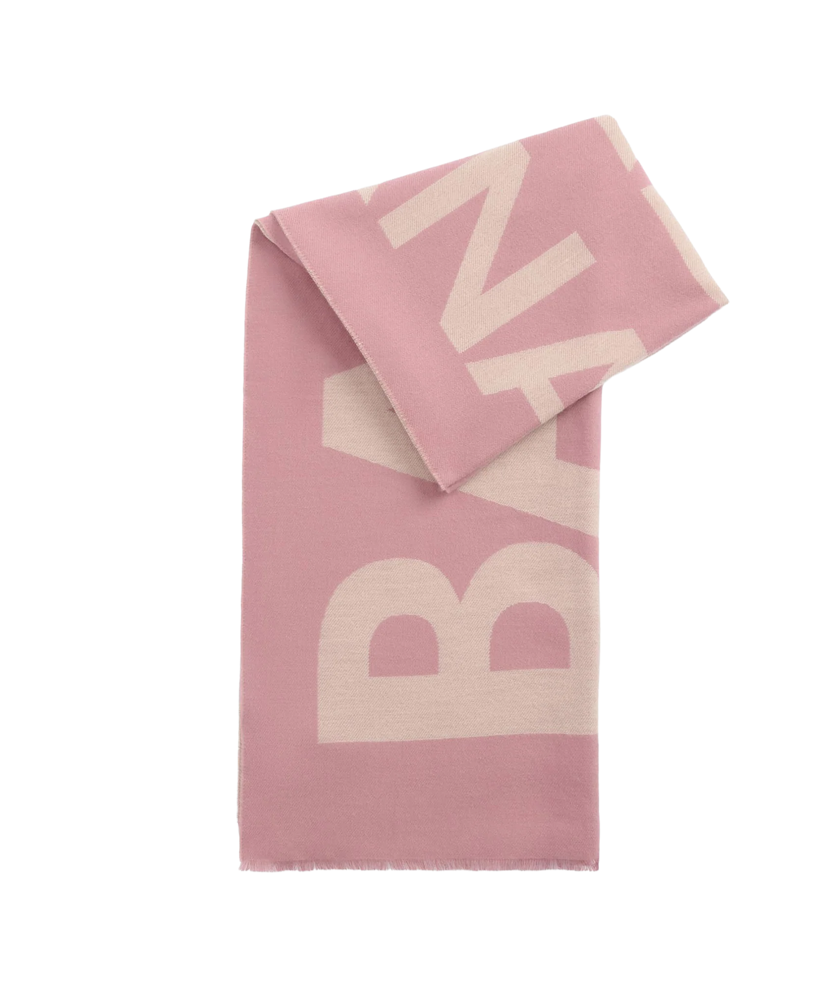Milla Logo Scarf - Raspberry/Jasmine