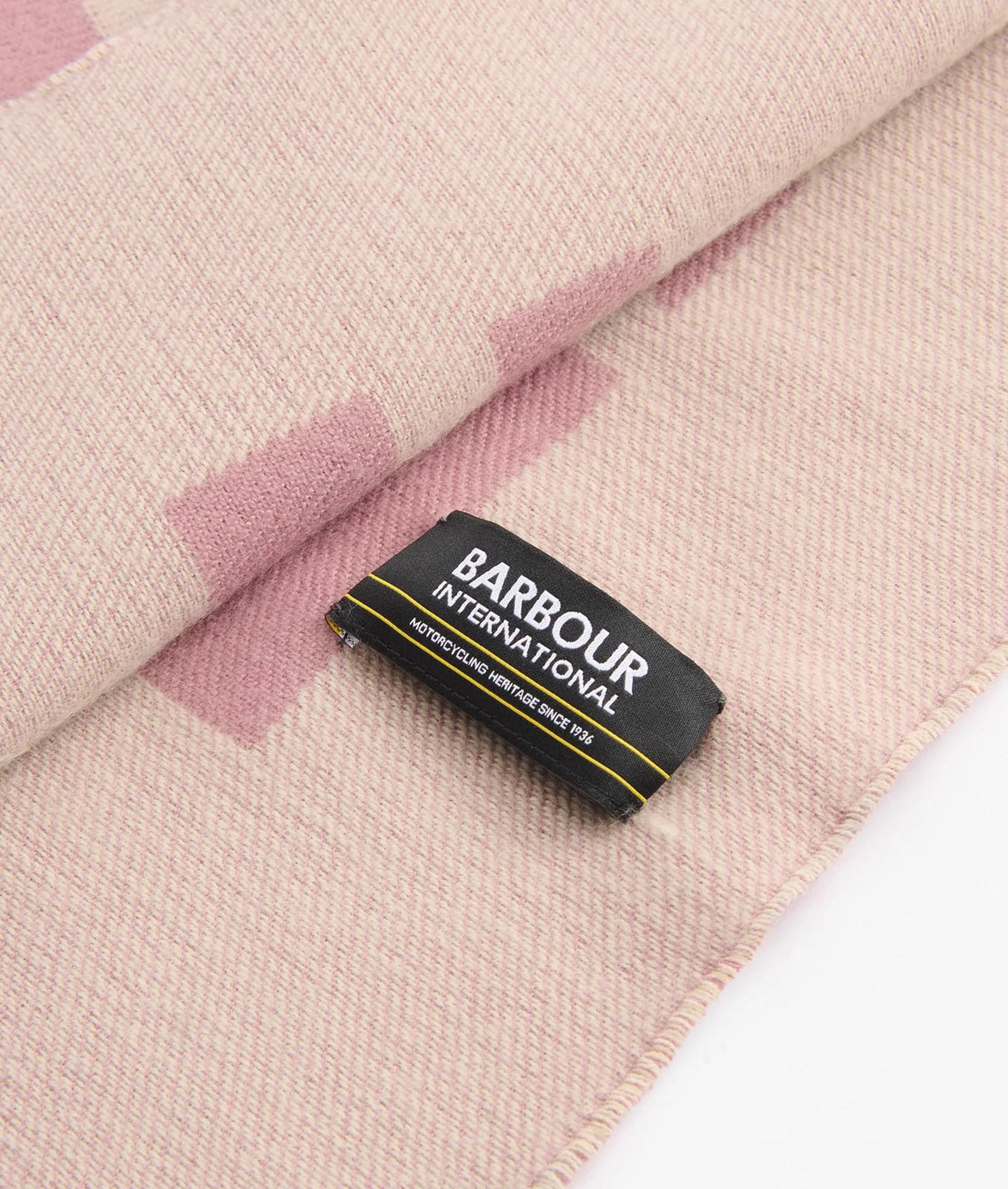 Milla Logo Scarf - Raspberry/Jasmine - Image 3