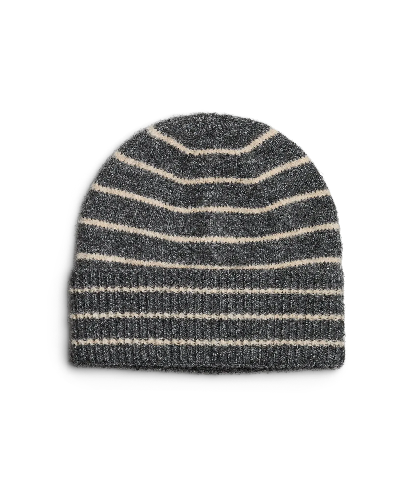 Norma Stripe Hood Bc - Dark Grey Melange Bright White