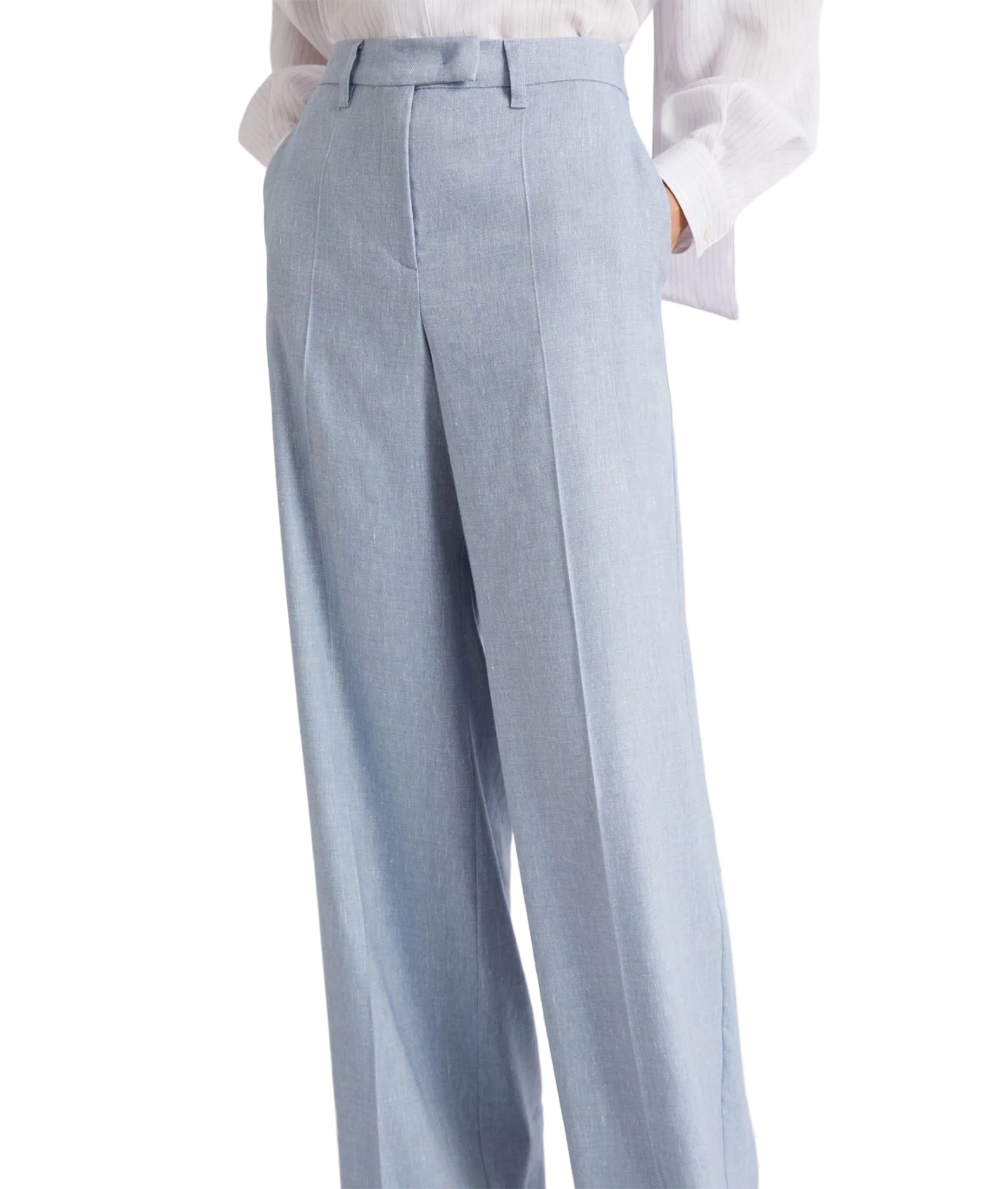 Odino Long Trouser - Light Blue - Image 4