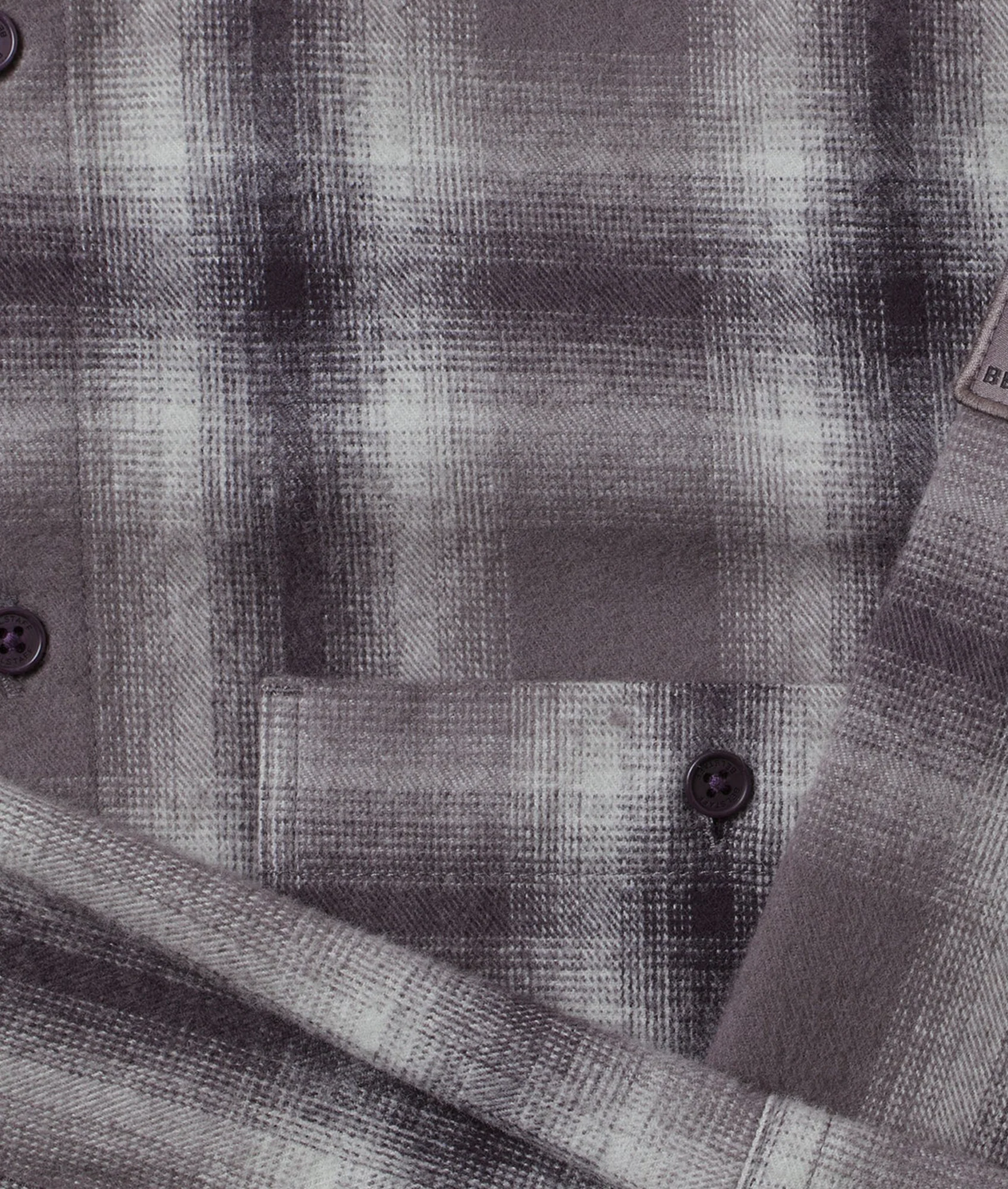 Outpost Flannel Shirt Black/Tornado Grey/Cement Grey - Image 5
