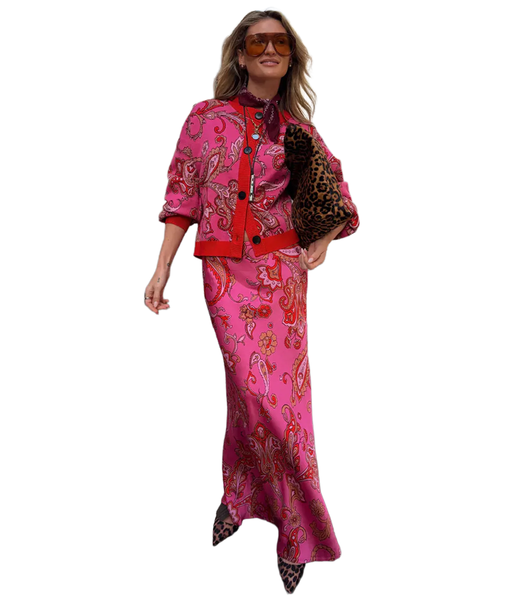 Paisley Dorris Skirt - Pink - Image 2