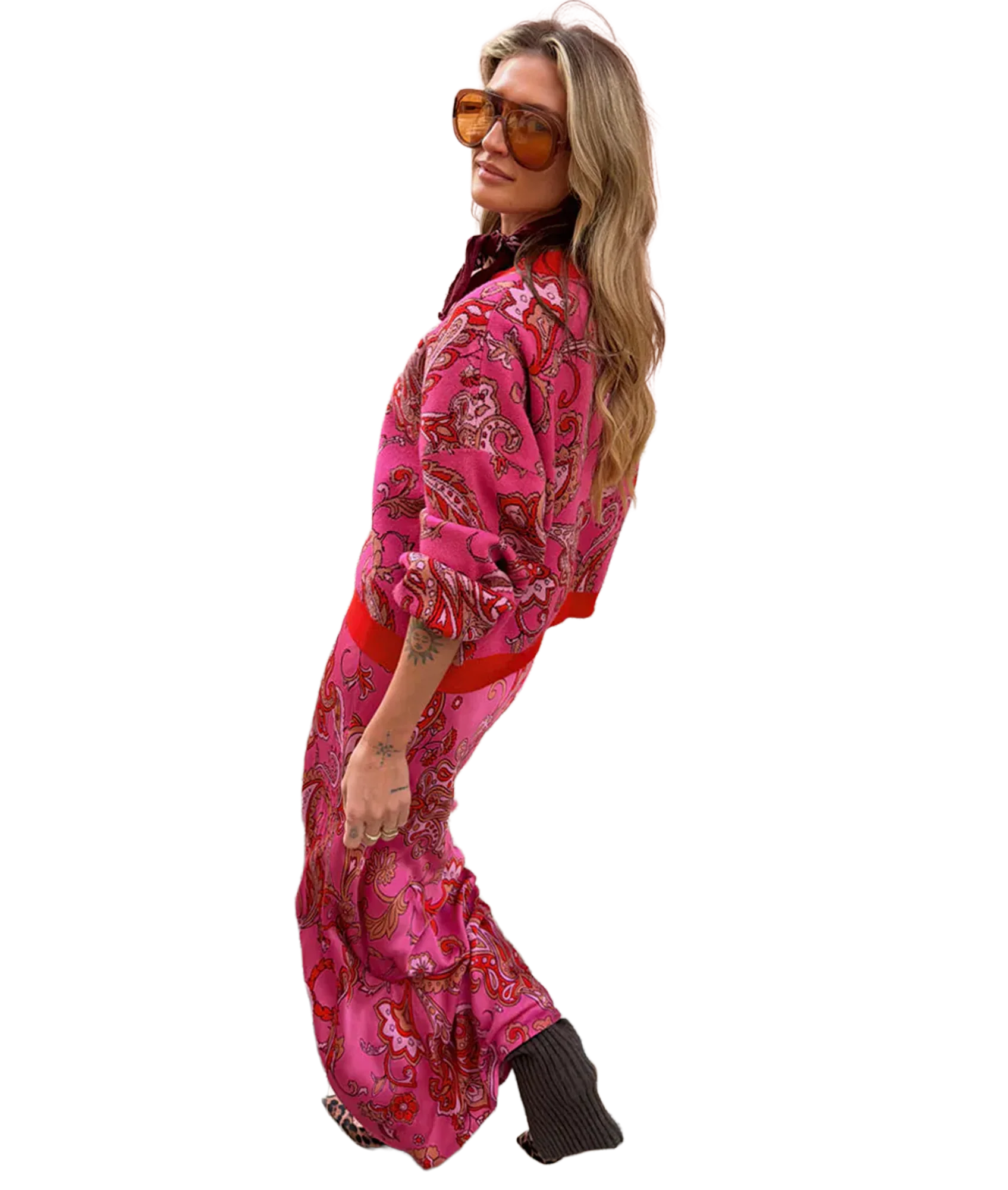 Paisley Dorris Skirt - Pink - Image 3