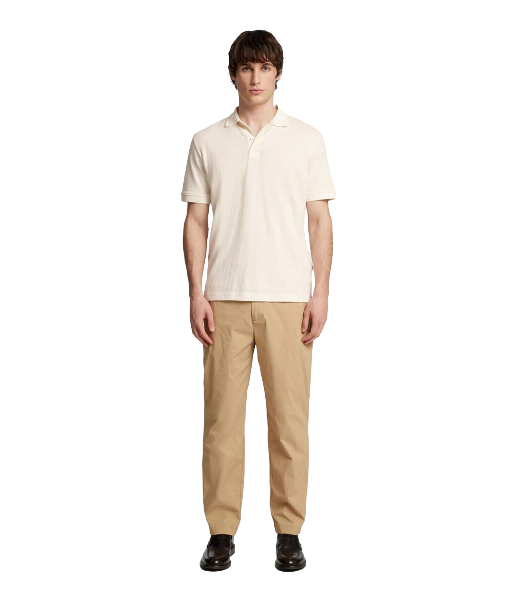 Paul Jacquard polo - Cream - Image 4