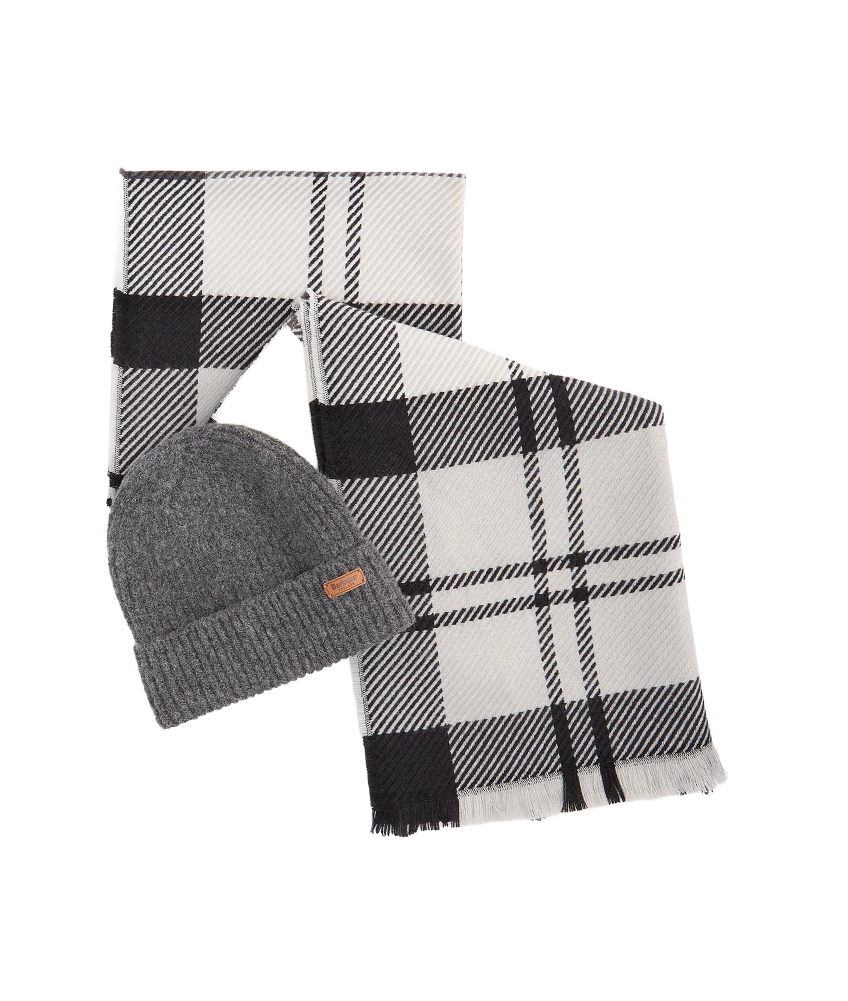 Pendle Beanie & Blair Scarf Gift Set - Monochrome