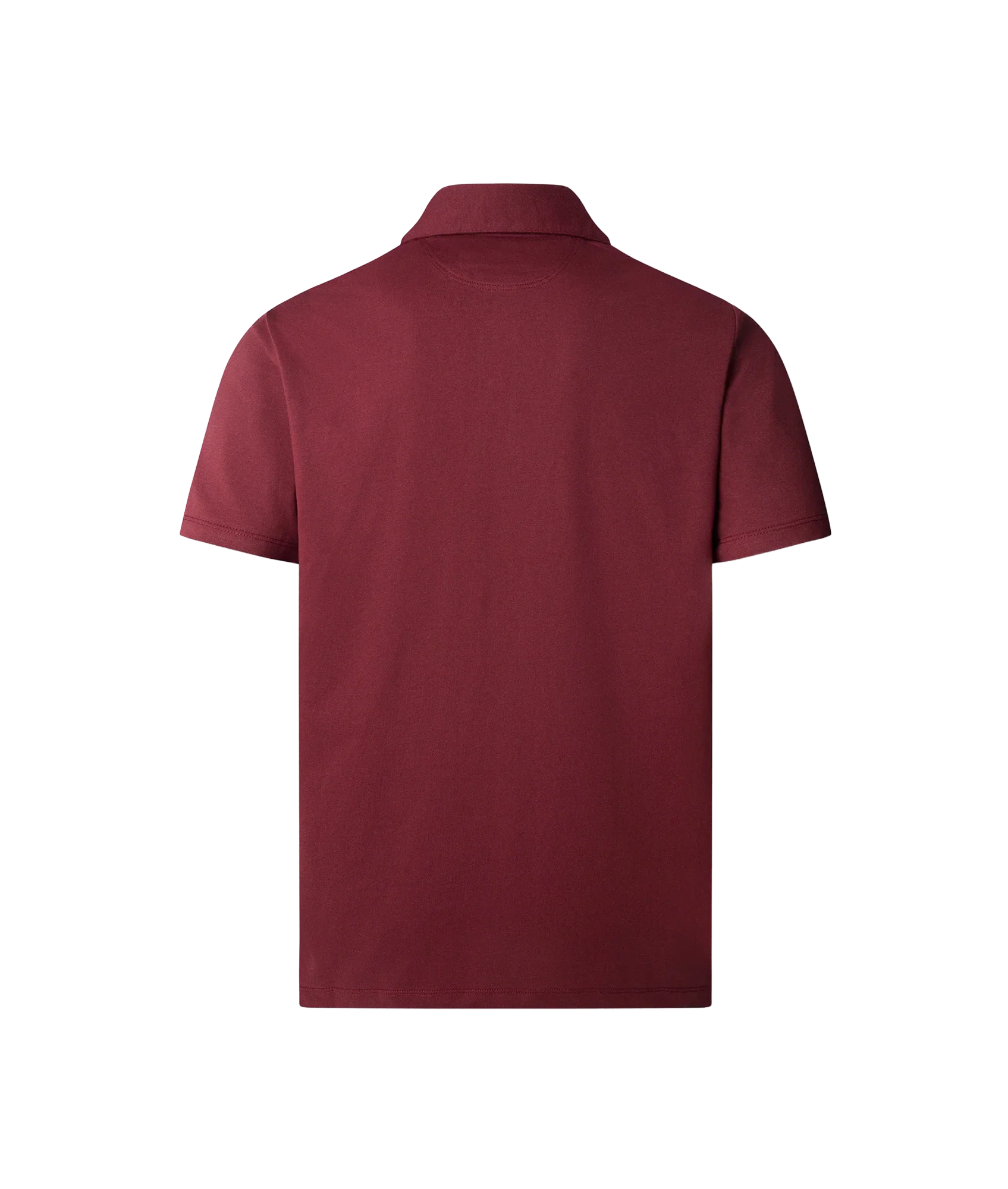Pima Cotton Polo - Burgundy - Image 2