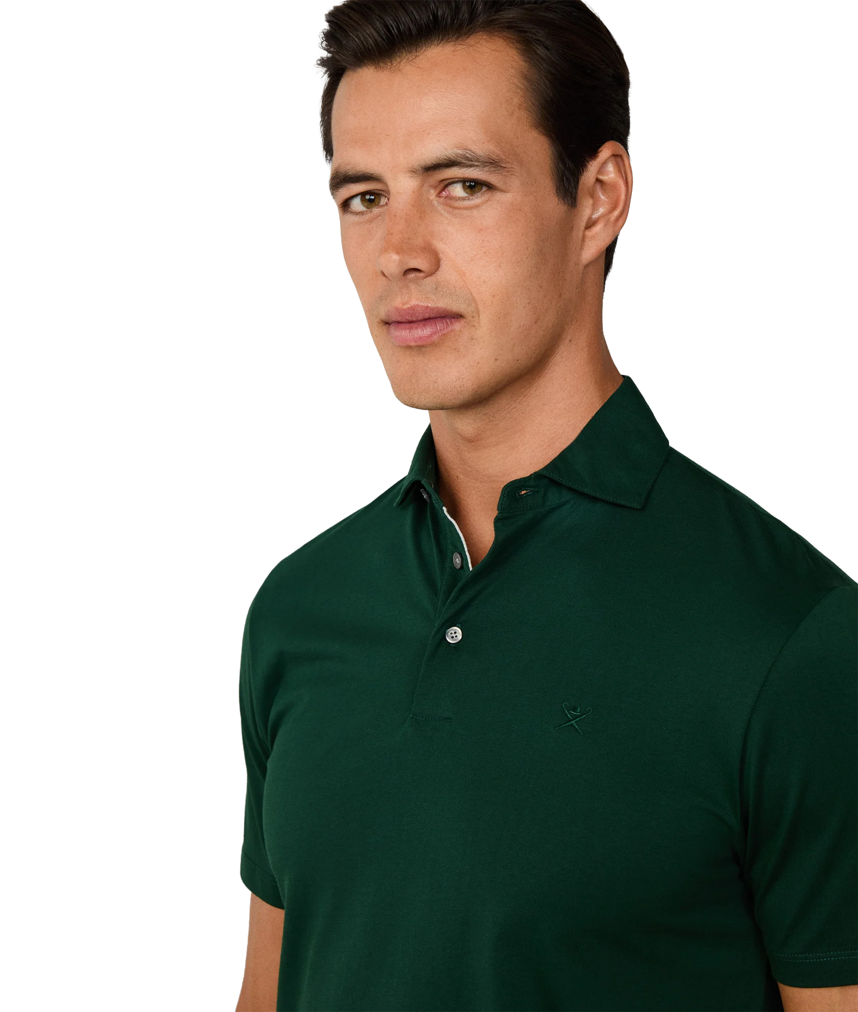Pima Cotton Polo - Forest Green - Image 4