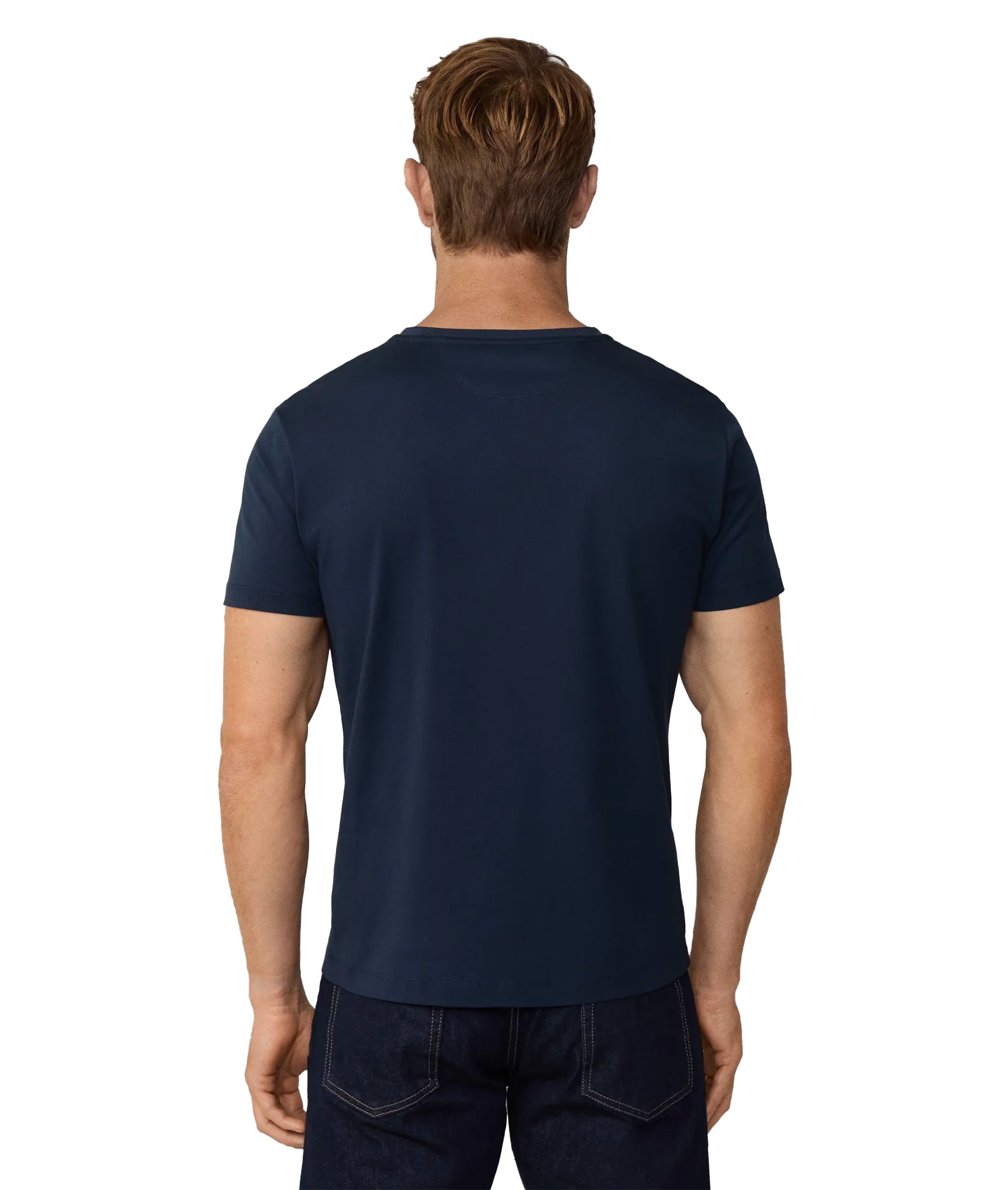 Pima Cotton Tee - Navy - Image 2