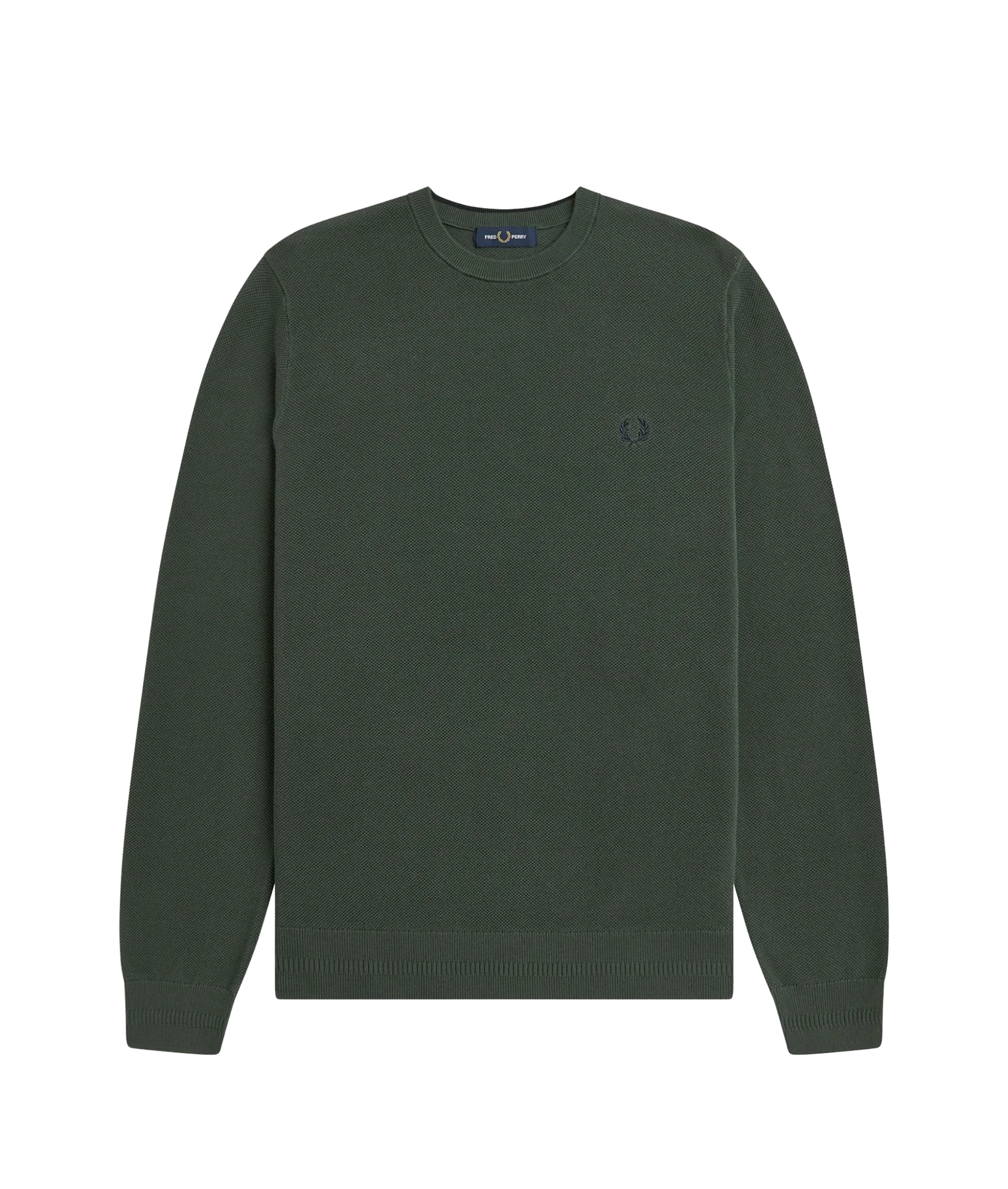 Pique Stitch Jumper - Court Green