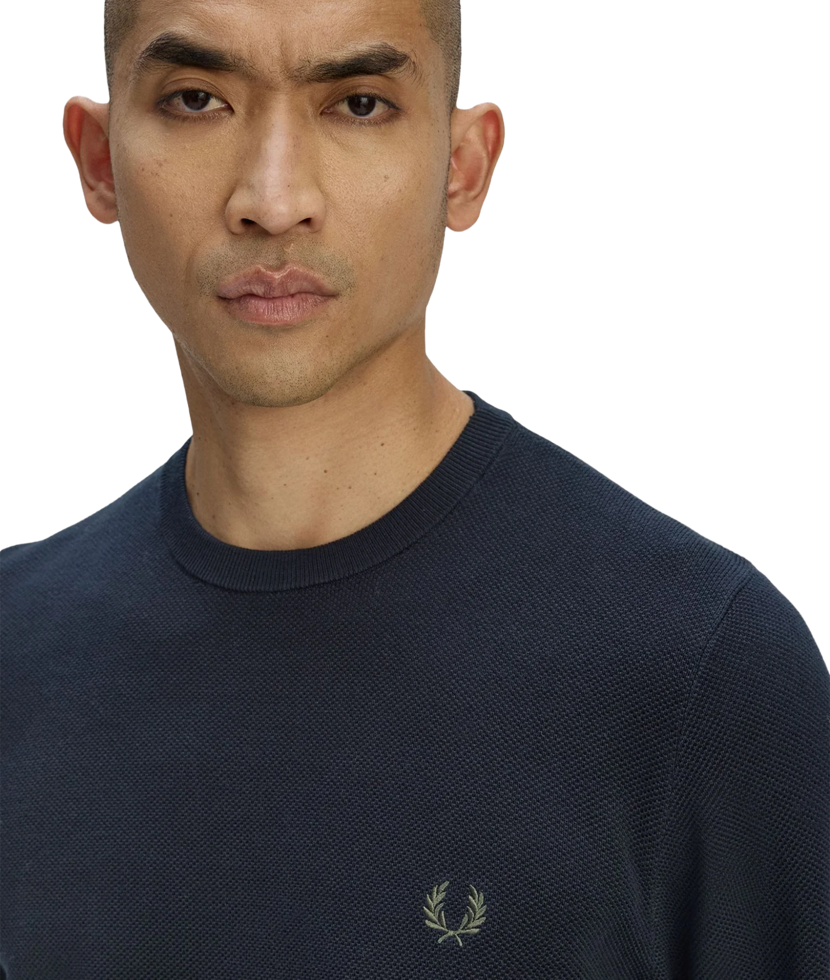 Pique Stitch Jumper - Navy - Image 5