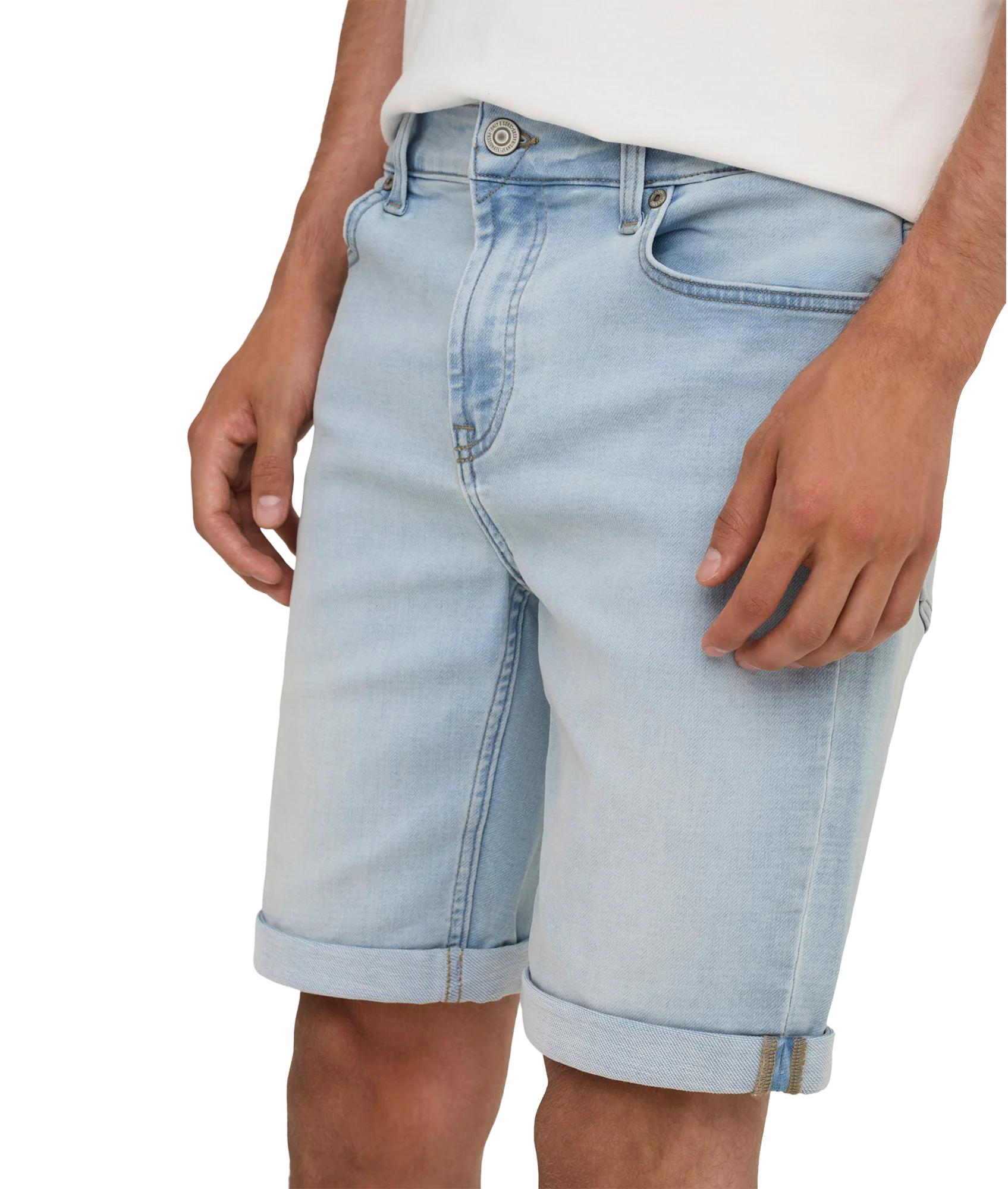 Ply Jog Lbd 0023 Ana Dnm Shorts - Blue - Image 3