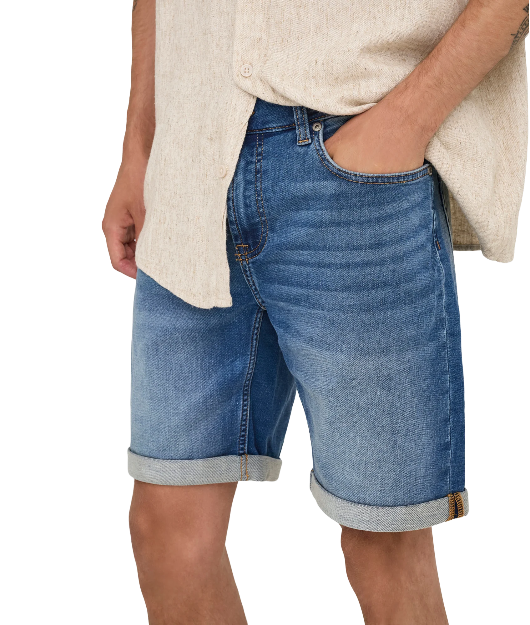 Ply Jog Mbd 0024 Ana Dnm Shorts - Blue - Image 4
