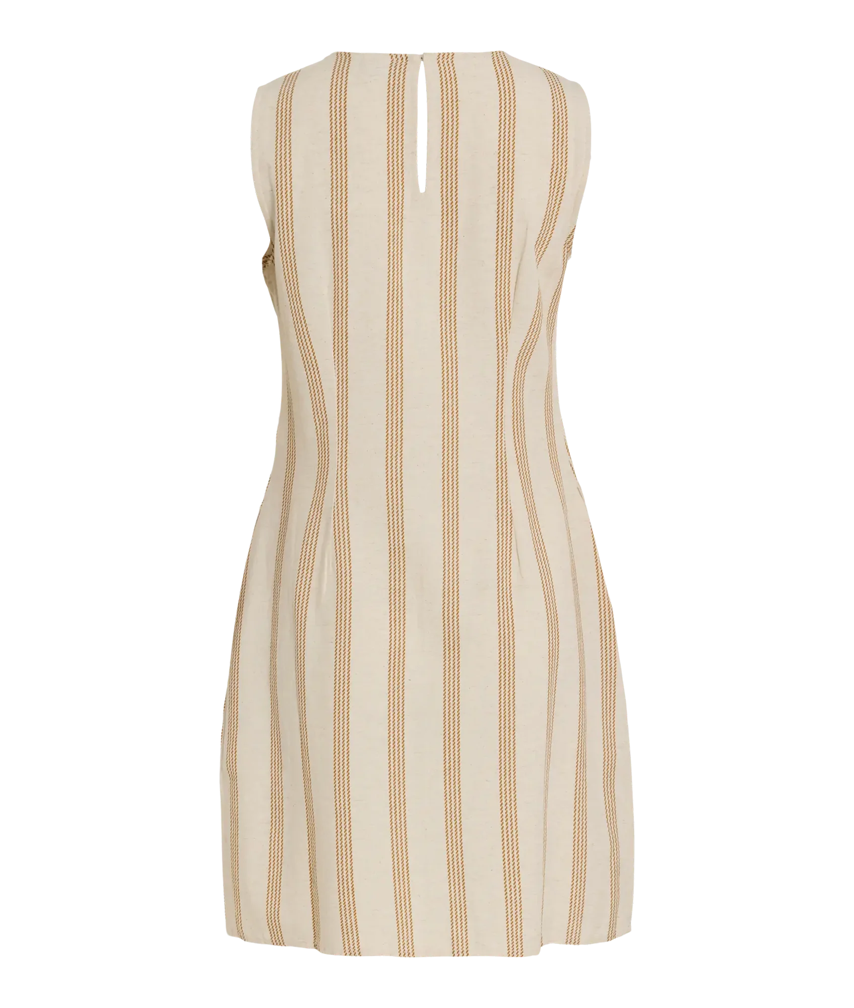 Prisilla Print O-Neck S/L Short Dress - Natural/Melan Wood - Image 2