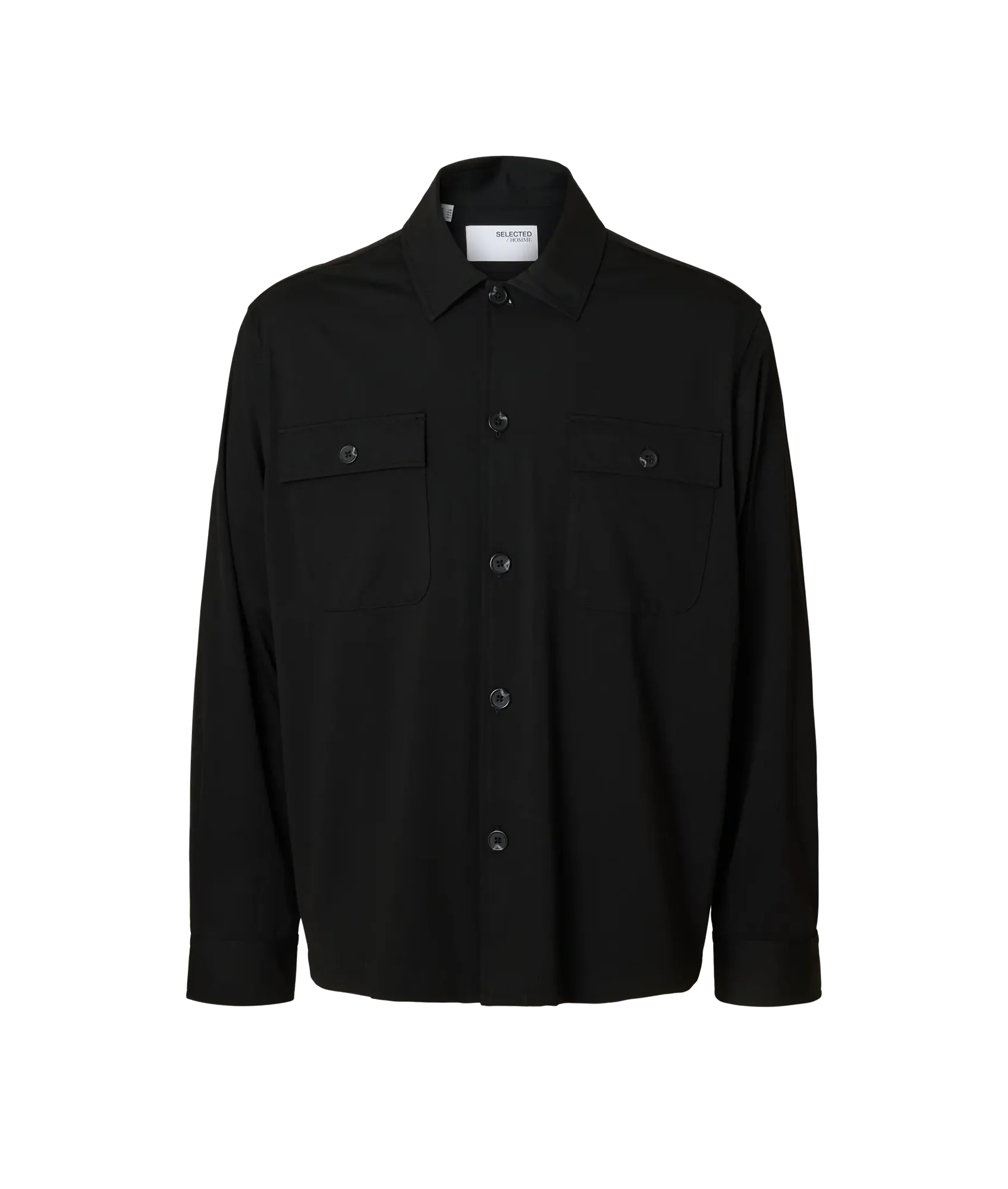 Reg Lorent Bi-Stretch Overshirt Noos - Black