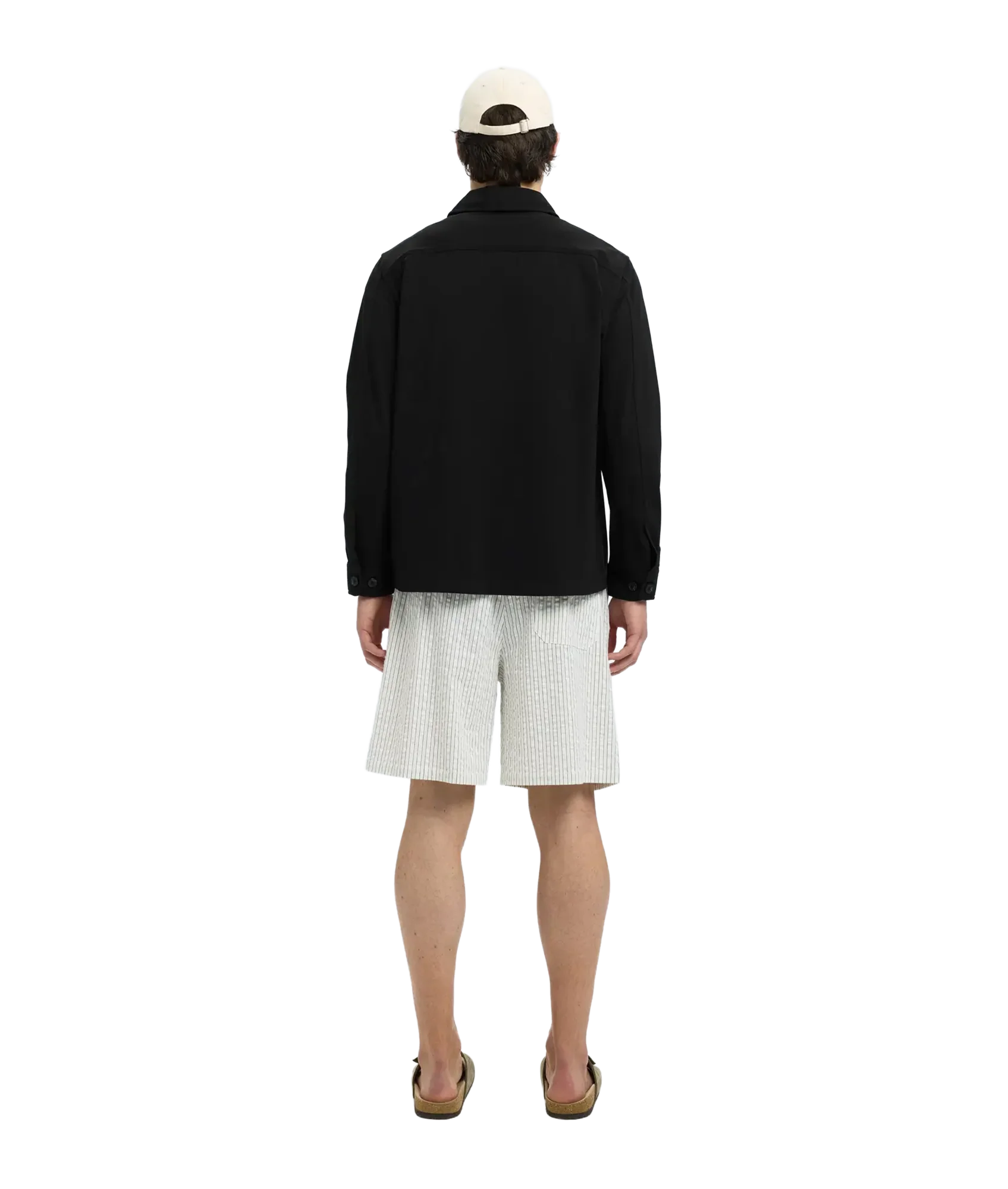 Reg Lorent Bi-Stretch Overshirt Noos - Black - Image 3