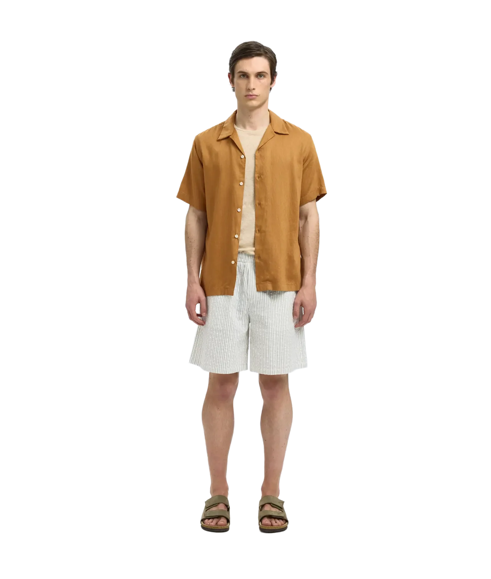 Regnoa Mix Shirt Ss Resort - Chipmunk - Image 4