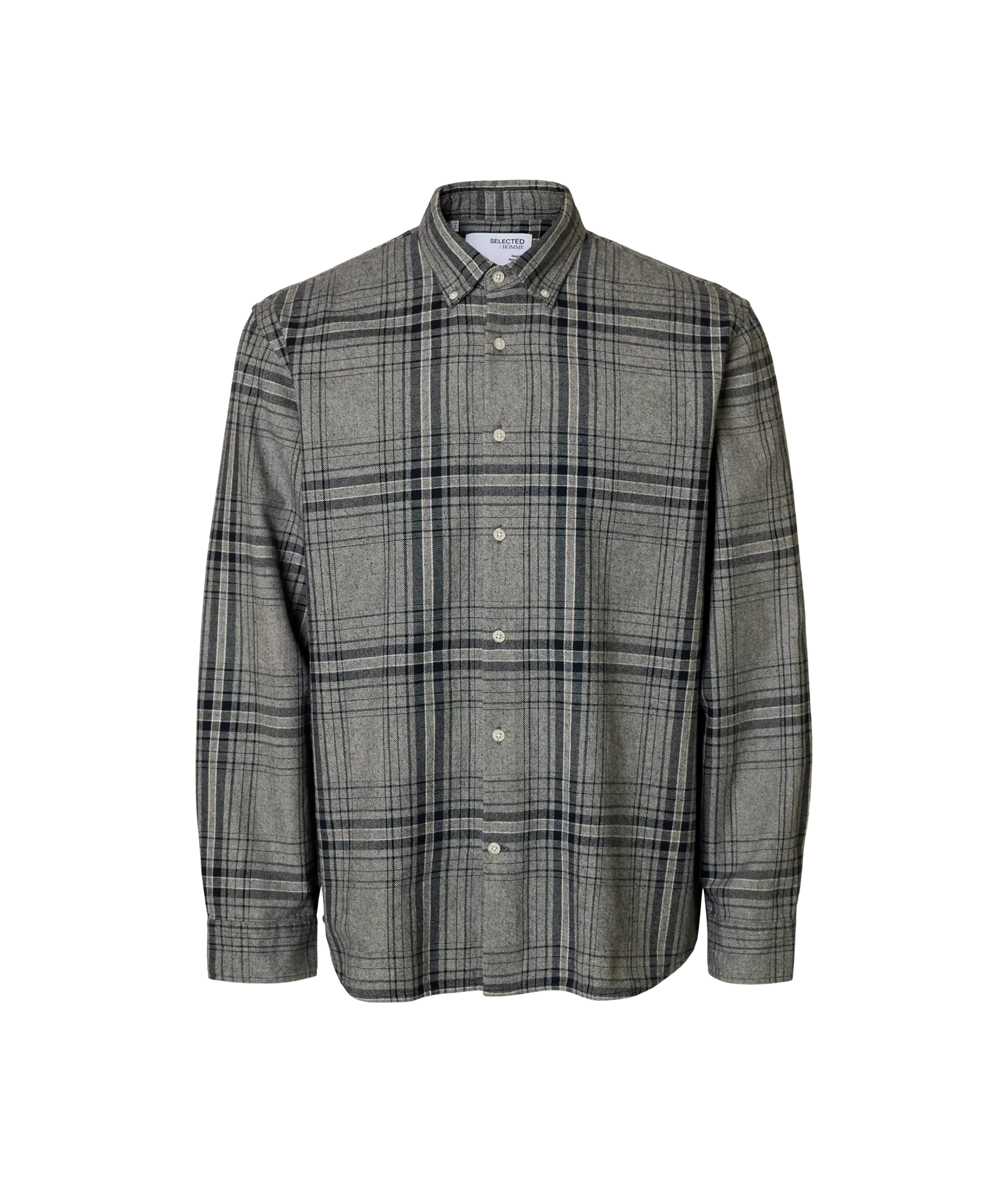 Regnoah Mix Bdwn Ls Shirt Camp - Sky Captain Big Checks
