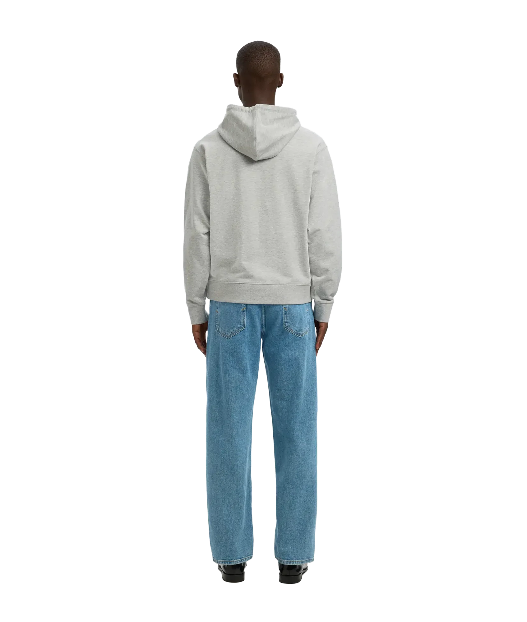 Relaxluke Ls Sweat Hoodie Noos - Light Grey Melange - Image 4
