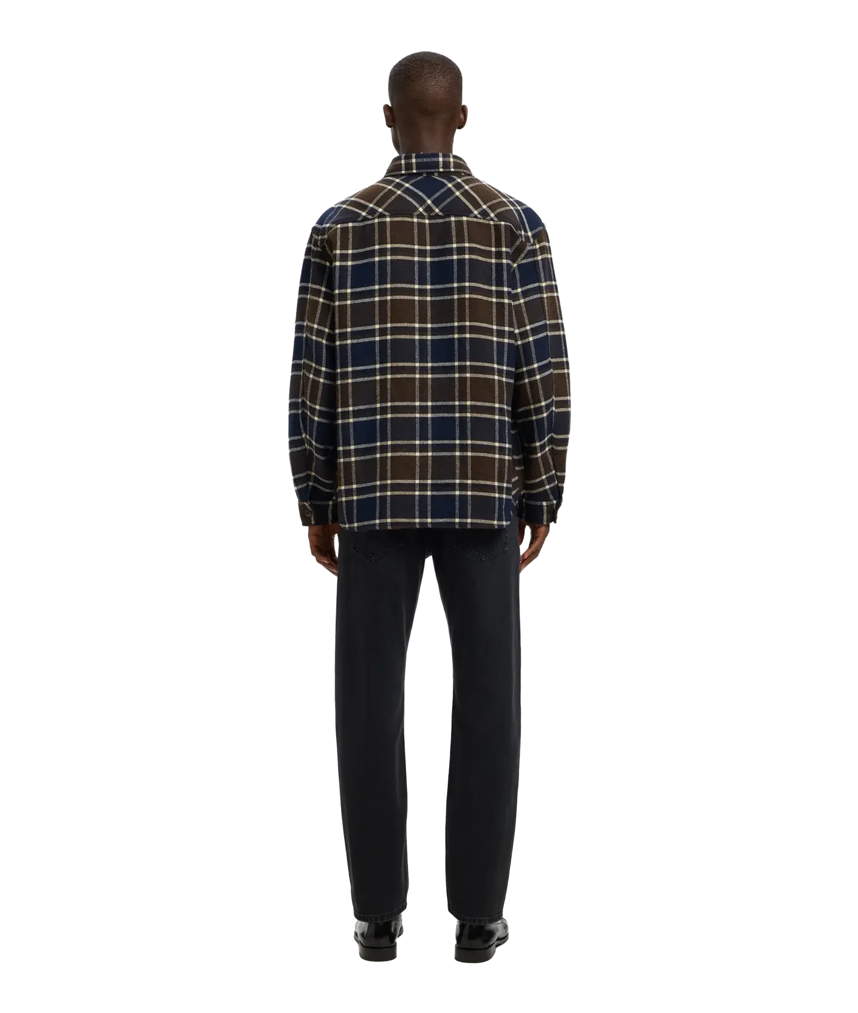 Rlxpablo Wool Blend Overshirt - Dark Brown Melange Multicolor - Image 3