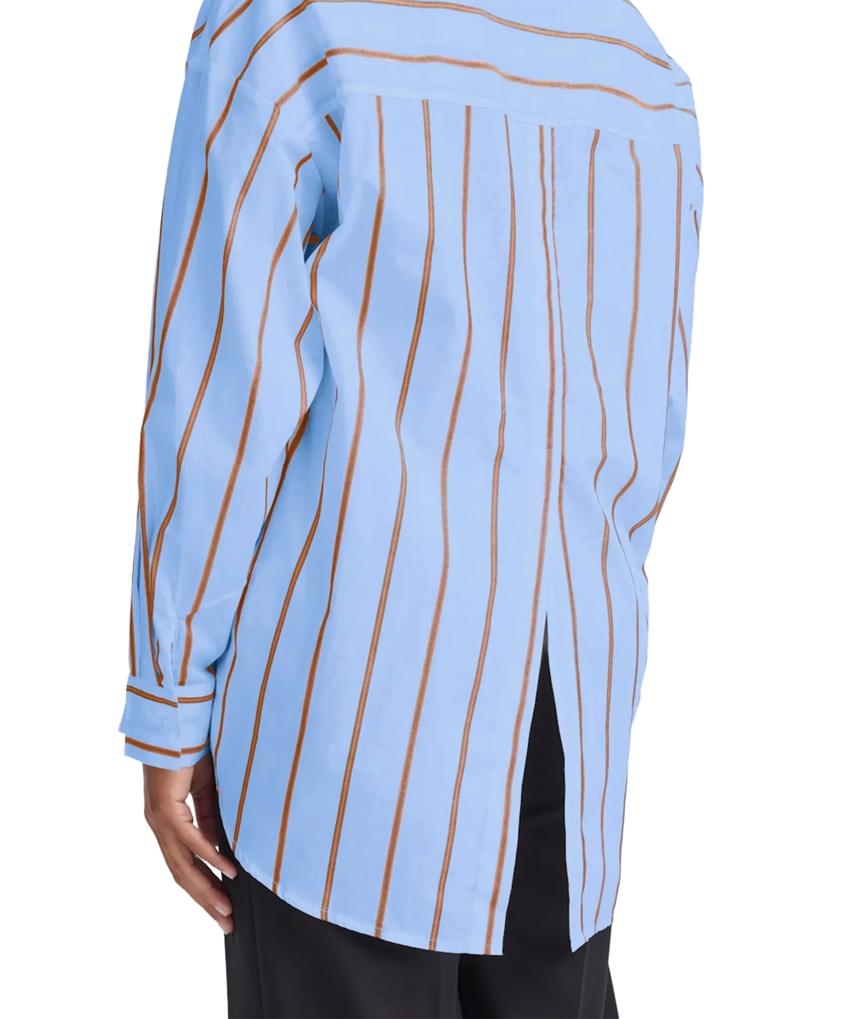 Sadia Stripe Shirt - Blue Yonder - Image 3