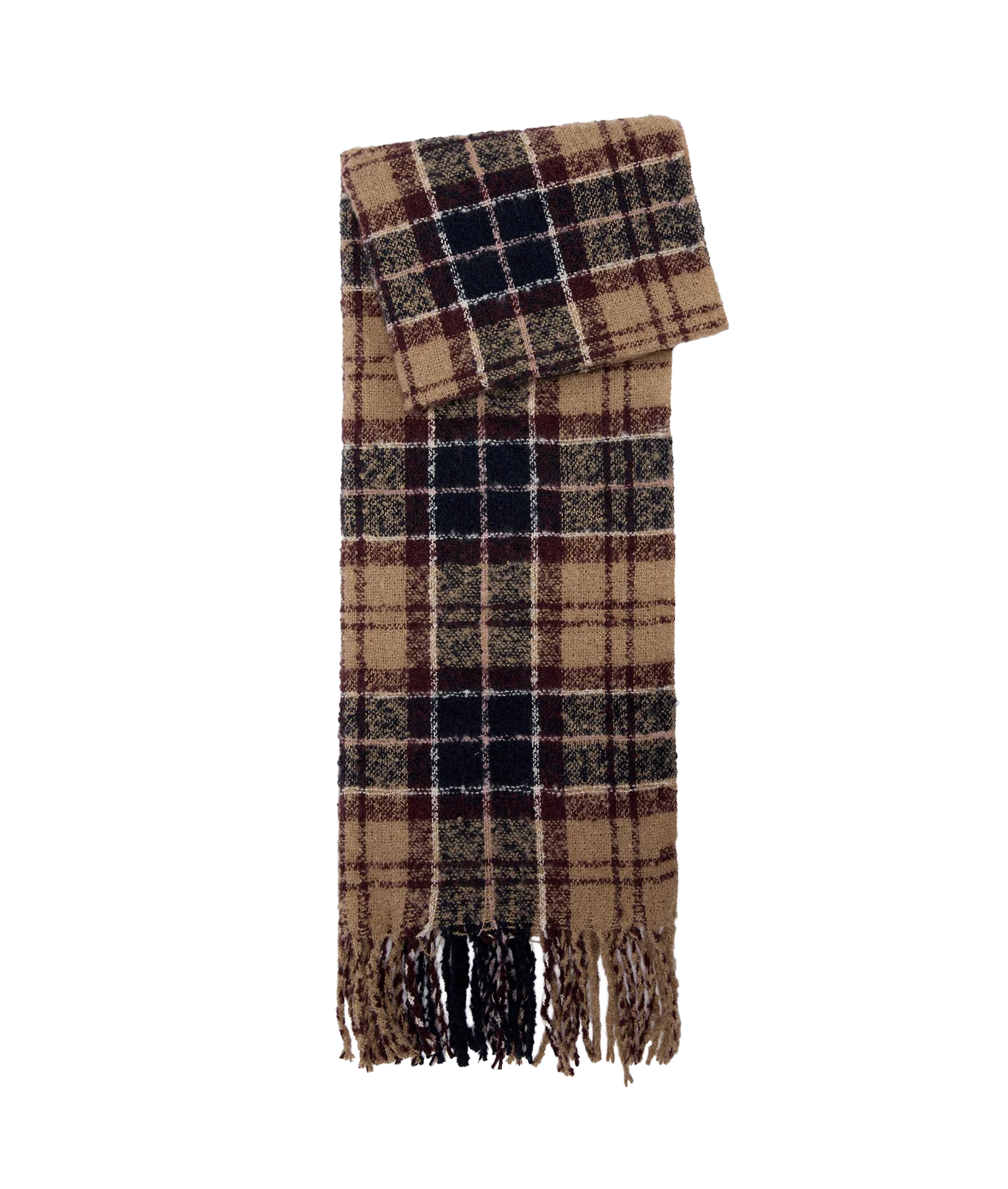 Saltburn Beanie & Tartan Scarf Gift Set - Gardenia Tartan - Image 4