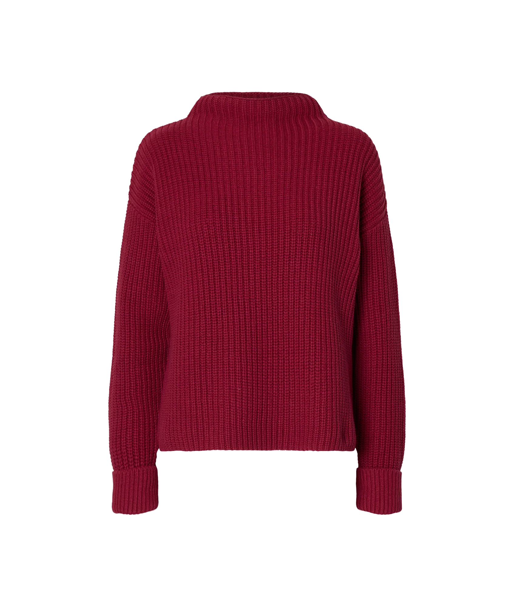 Selma Sus Ls Knit Pullover - Purple