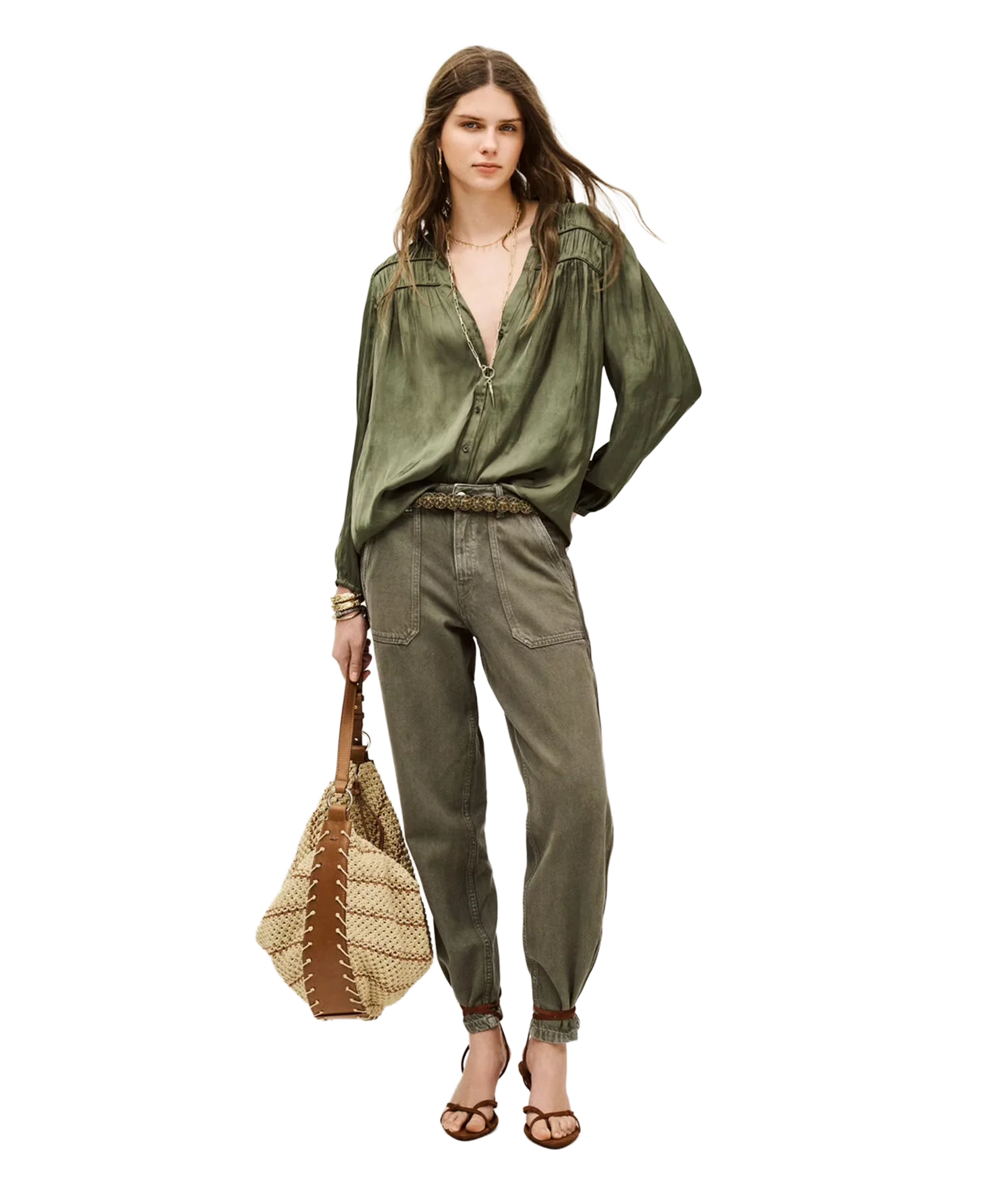 Shirt Cessia - Kaki - Image 2
