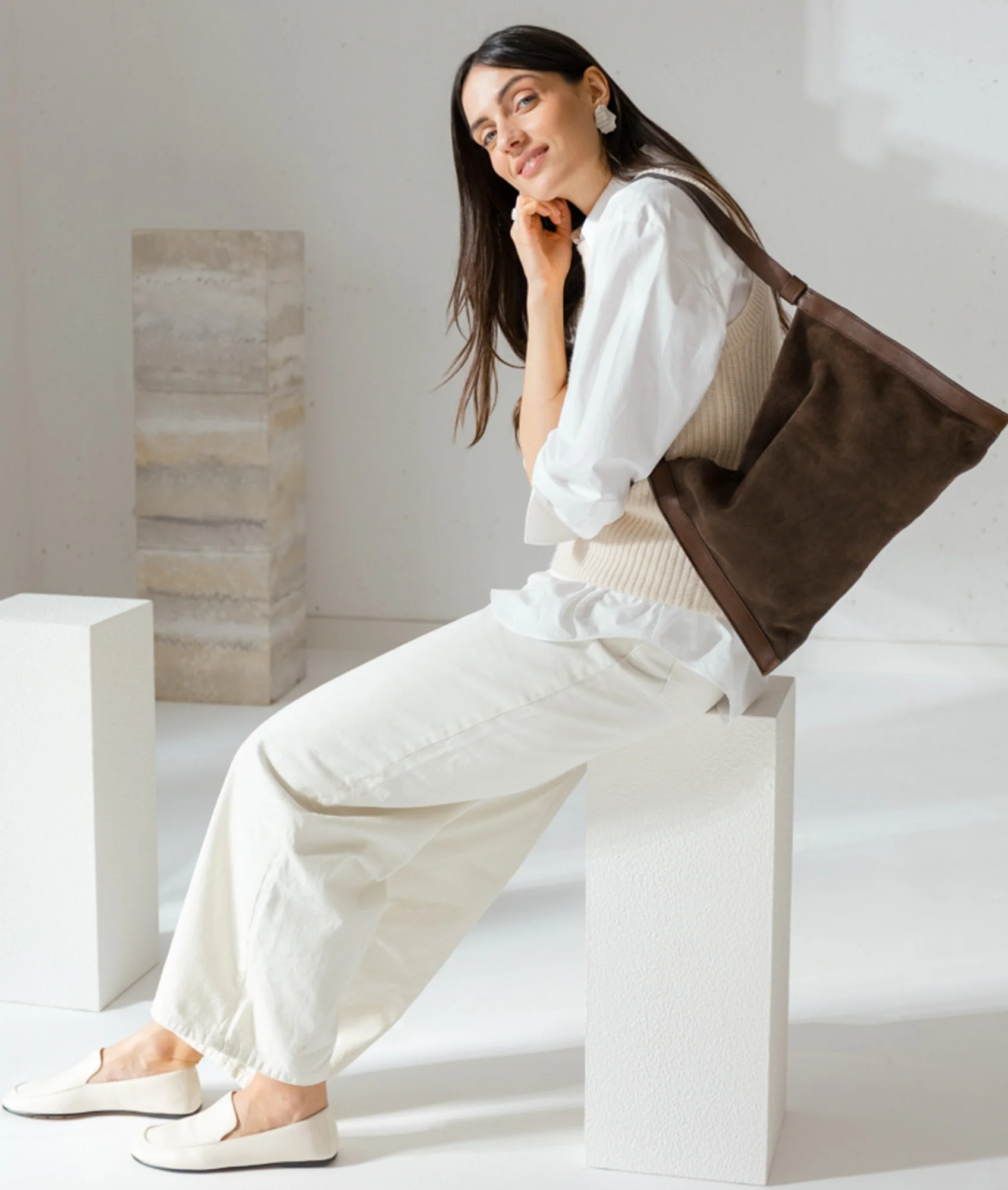 Shoulder Bag Biba Beaver - Dark Brown - Image 2