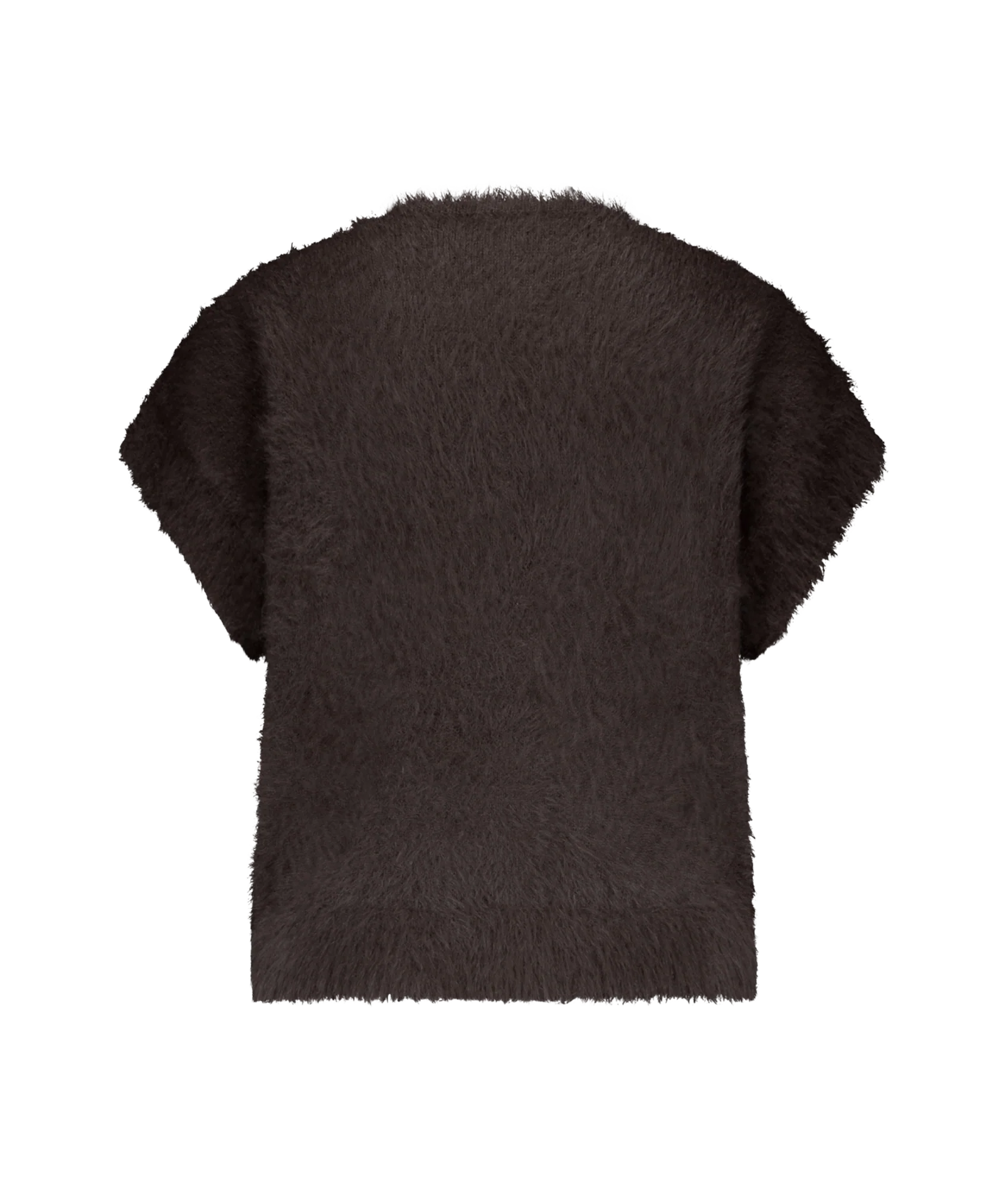 Sleeveless Fuzzy - Espresso - Image 2
