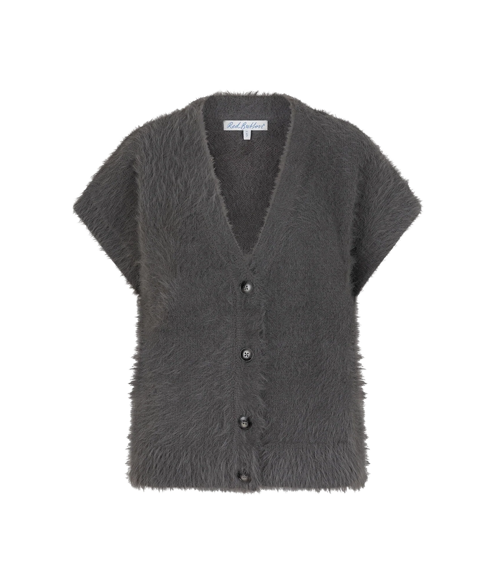 Sleeveless Fuzzy - Lava
