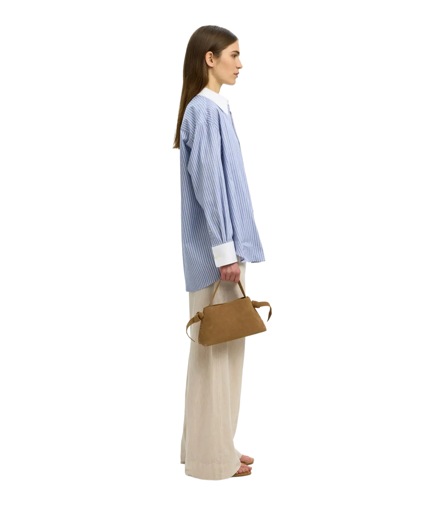 Stella Mini Suede Bag - Brown - Image 4