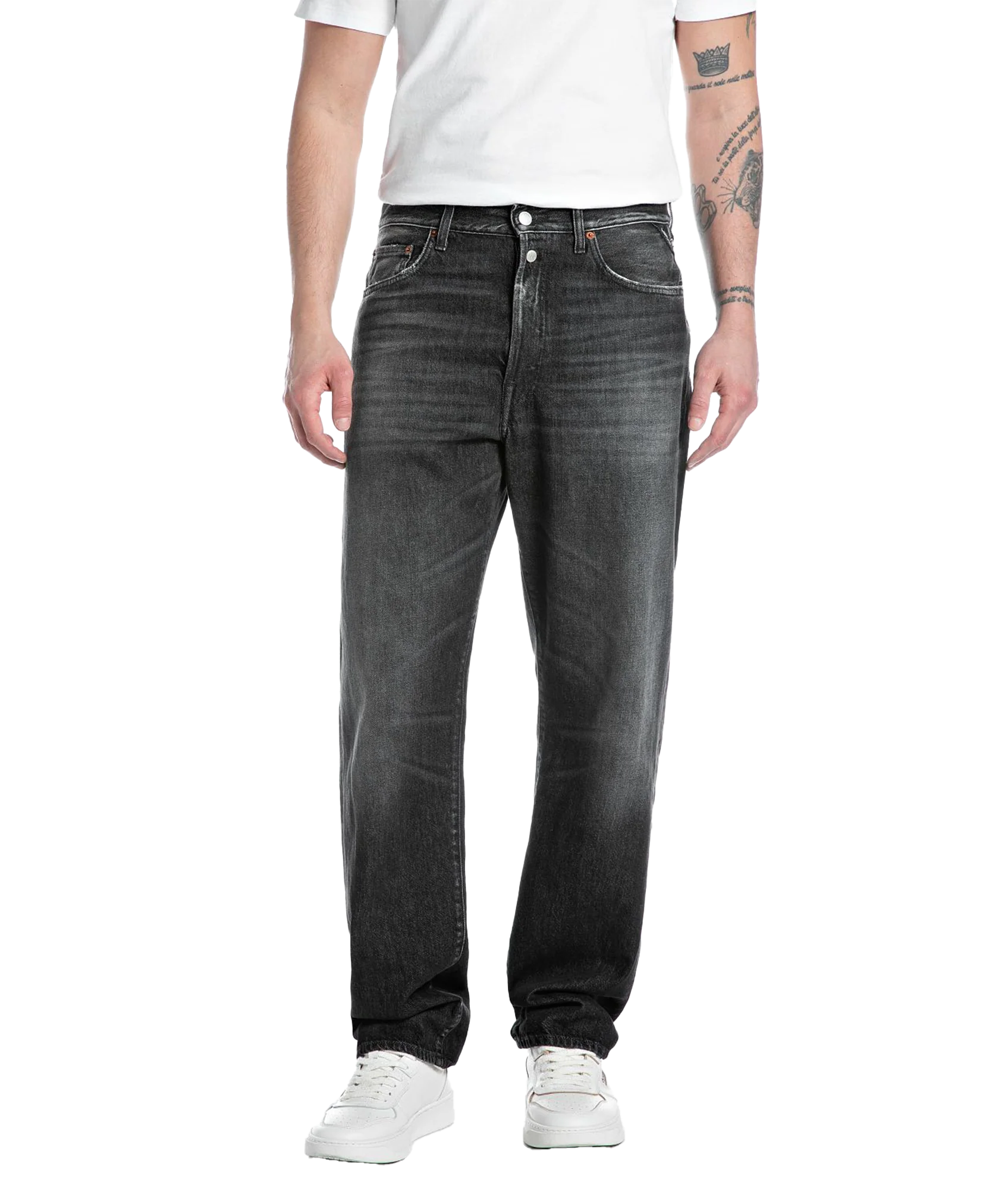 Straight Fit Jeans - Black
