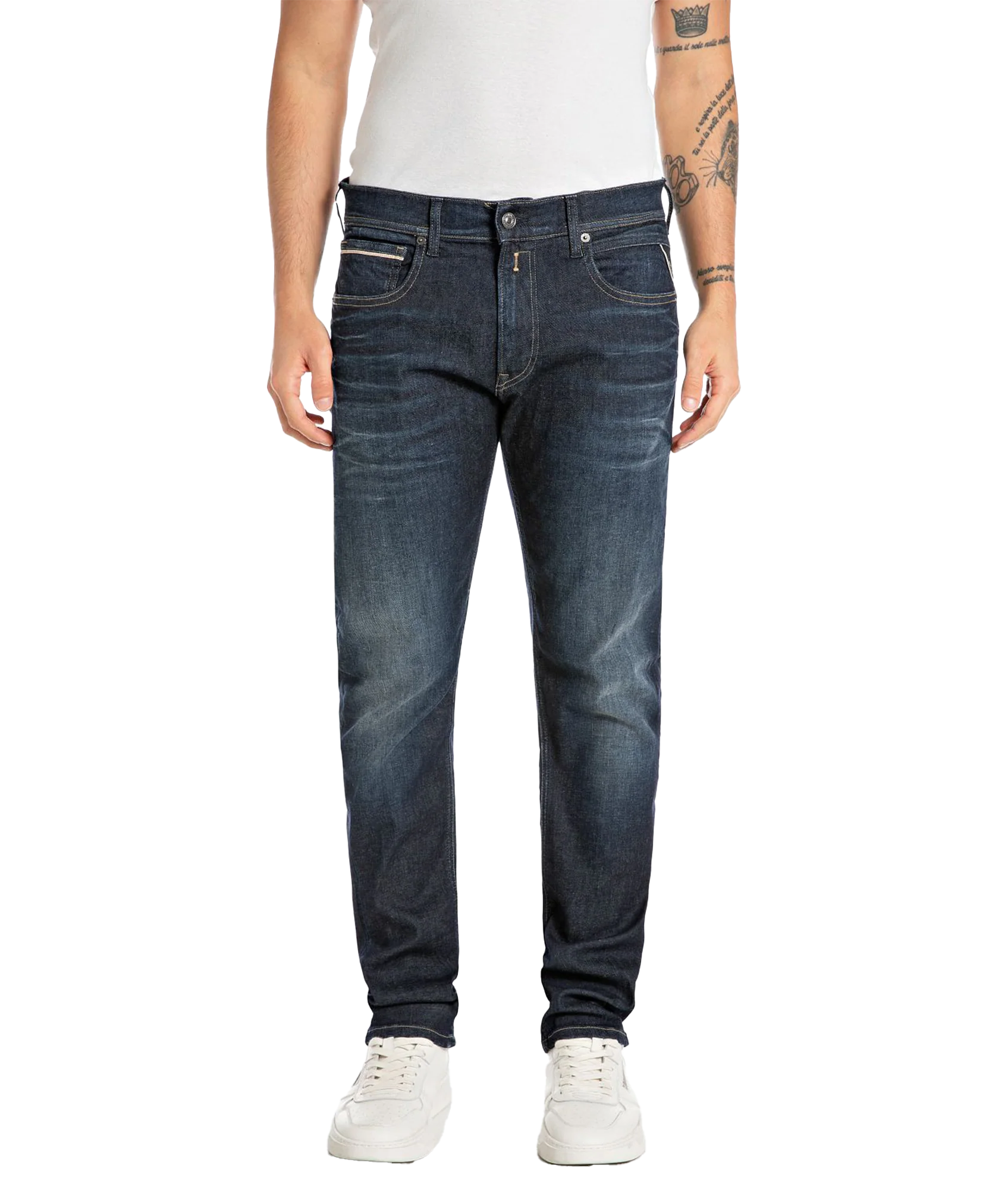 Straight Fit Jeans - Navy